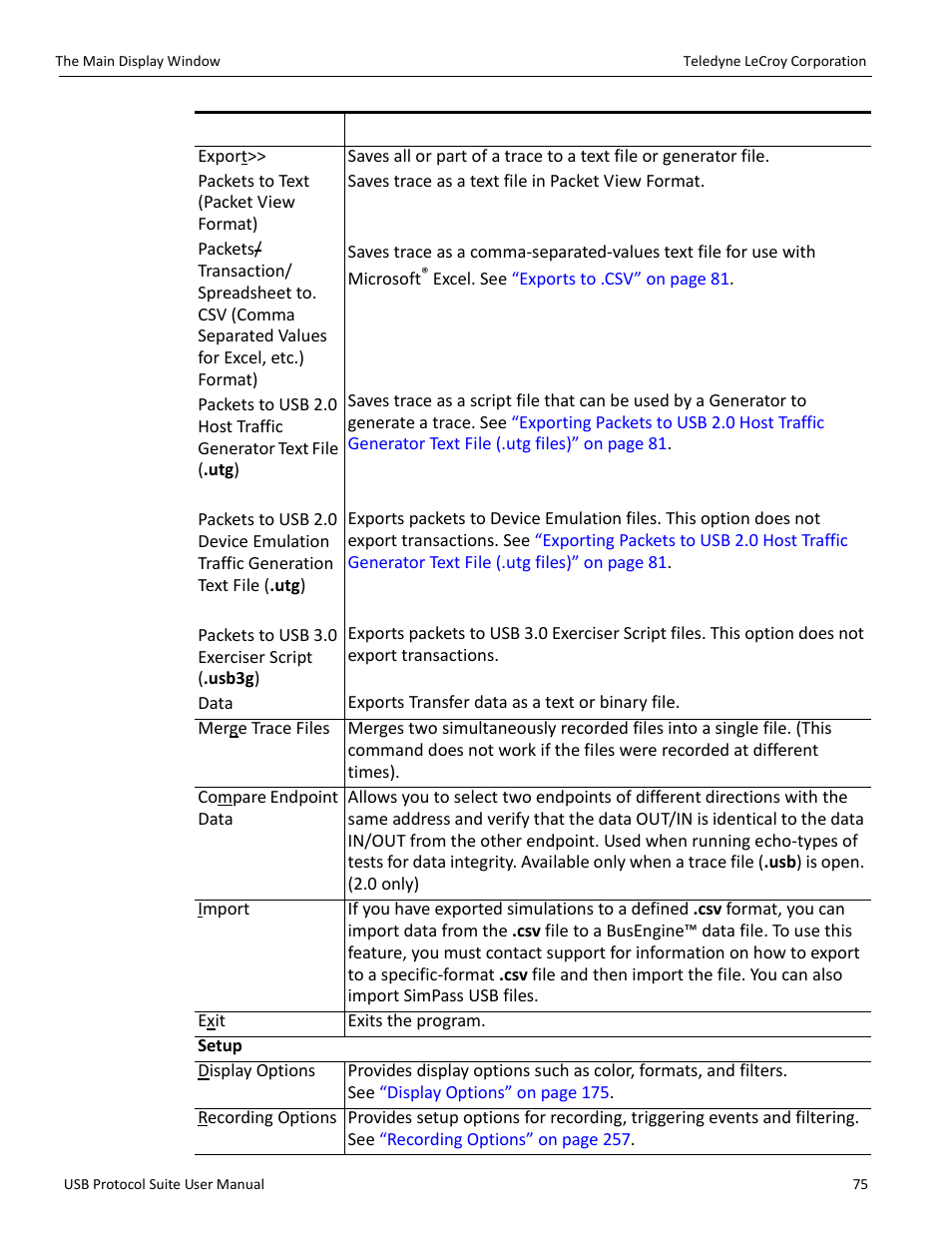 Teledyne LeCroy USB Protocol Suite User Manual (Voyager_Advisor T3_Mercury) User Manual | Page 75 / 414