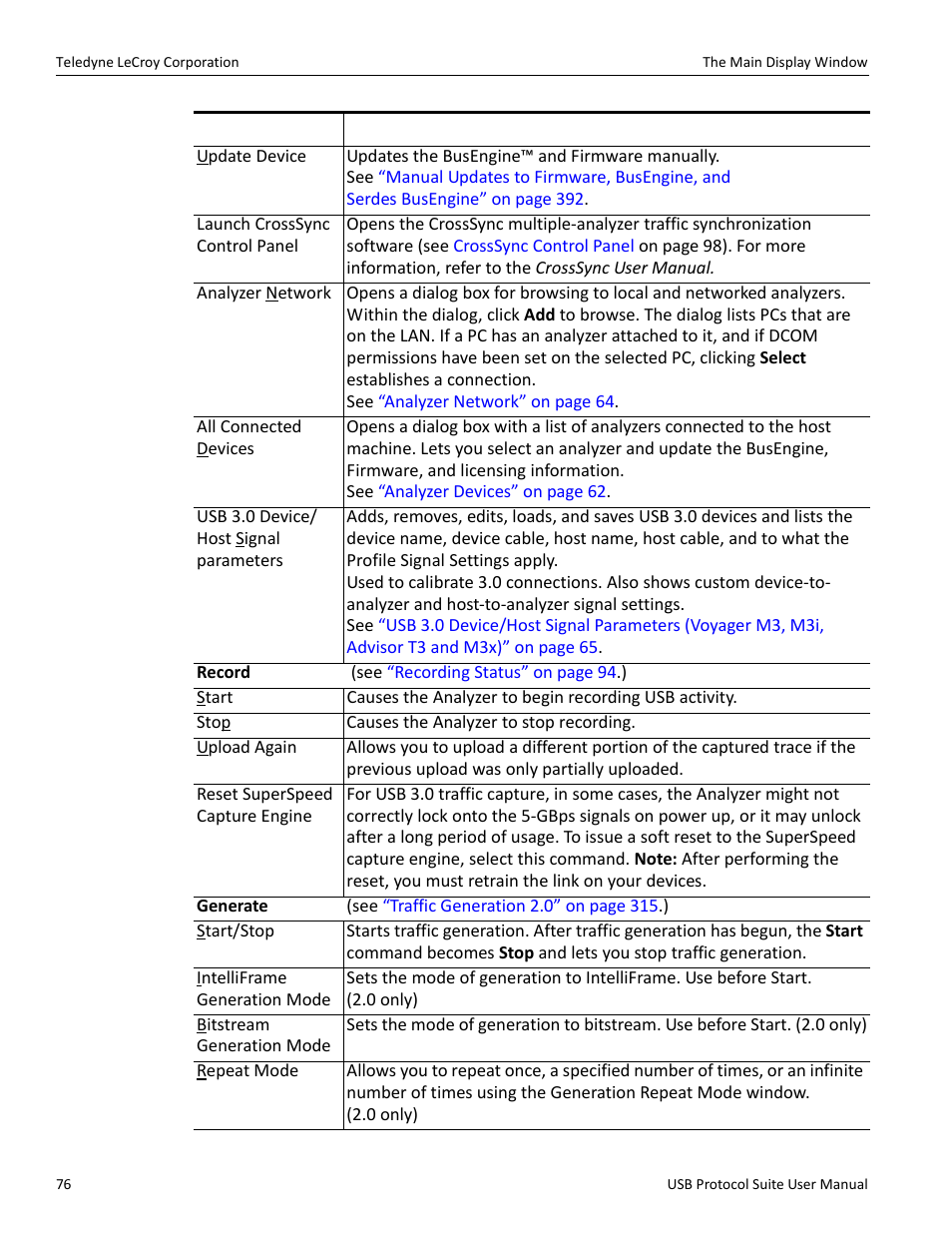 Teledyne LeCroy USB Protocol Suite User Manual (Voyager_Advisor T3_Mercury) User Manual | Page 76 / 414