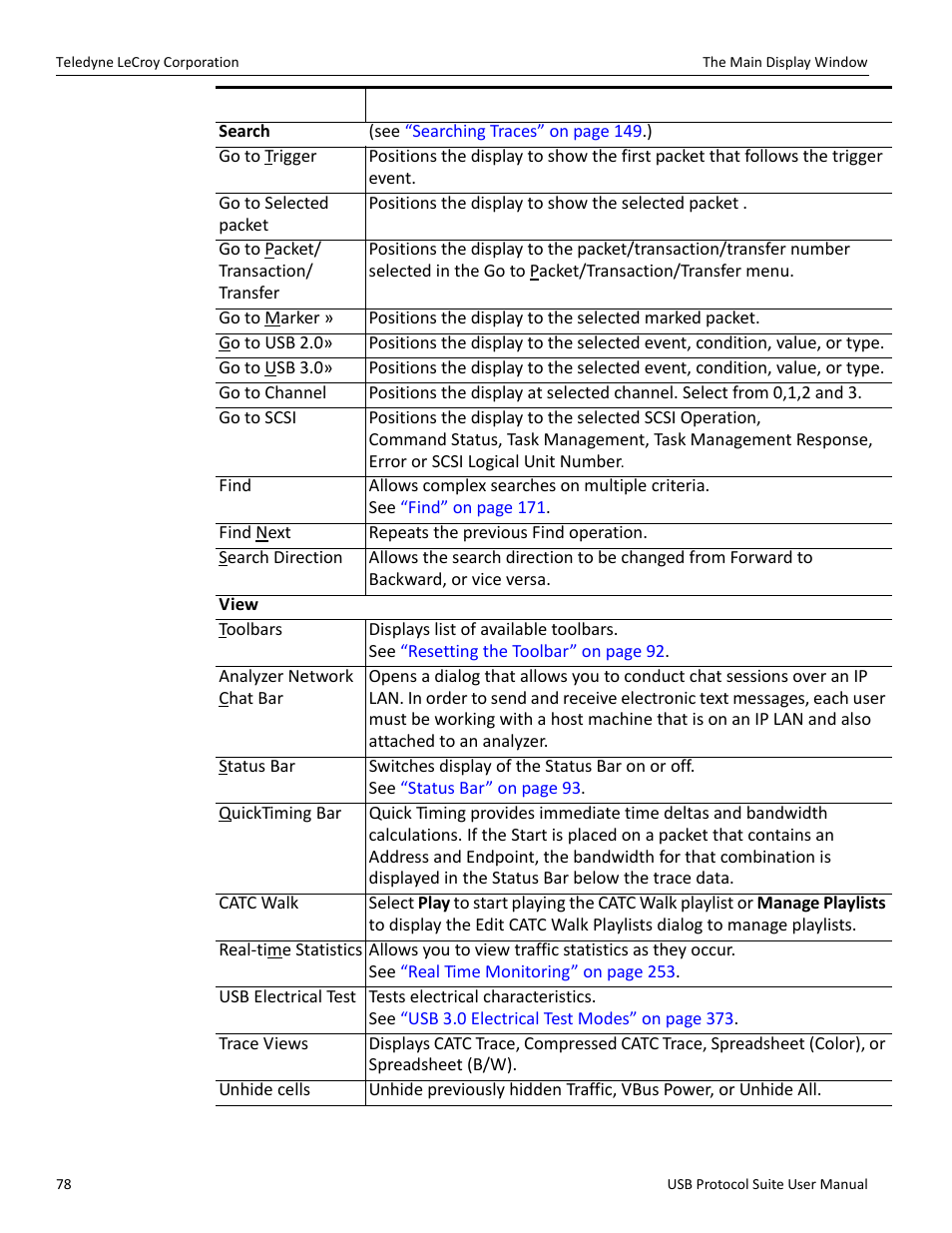 Teledyne LeCroy USB Protocol Suite User Manual (Voyager_Advisor T3_Mercury) User Manual | Page 78 / 414