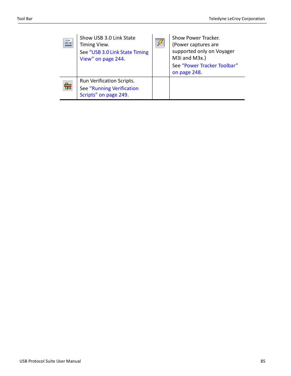 Teledyne LeCroy USB Protocol Suite User Manual (Voyager_Advisor T3_Mercury) User Manual | Page 85 / 414