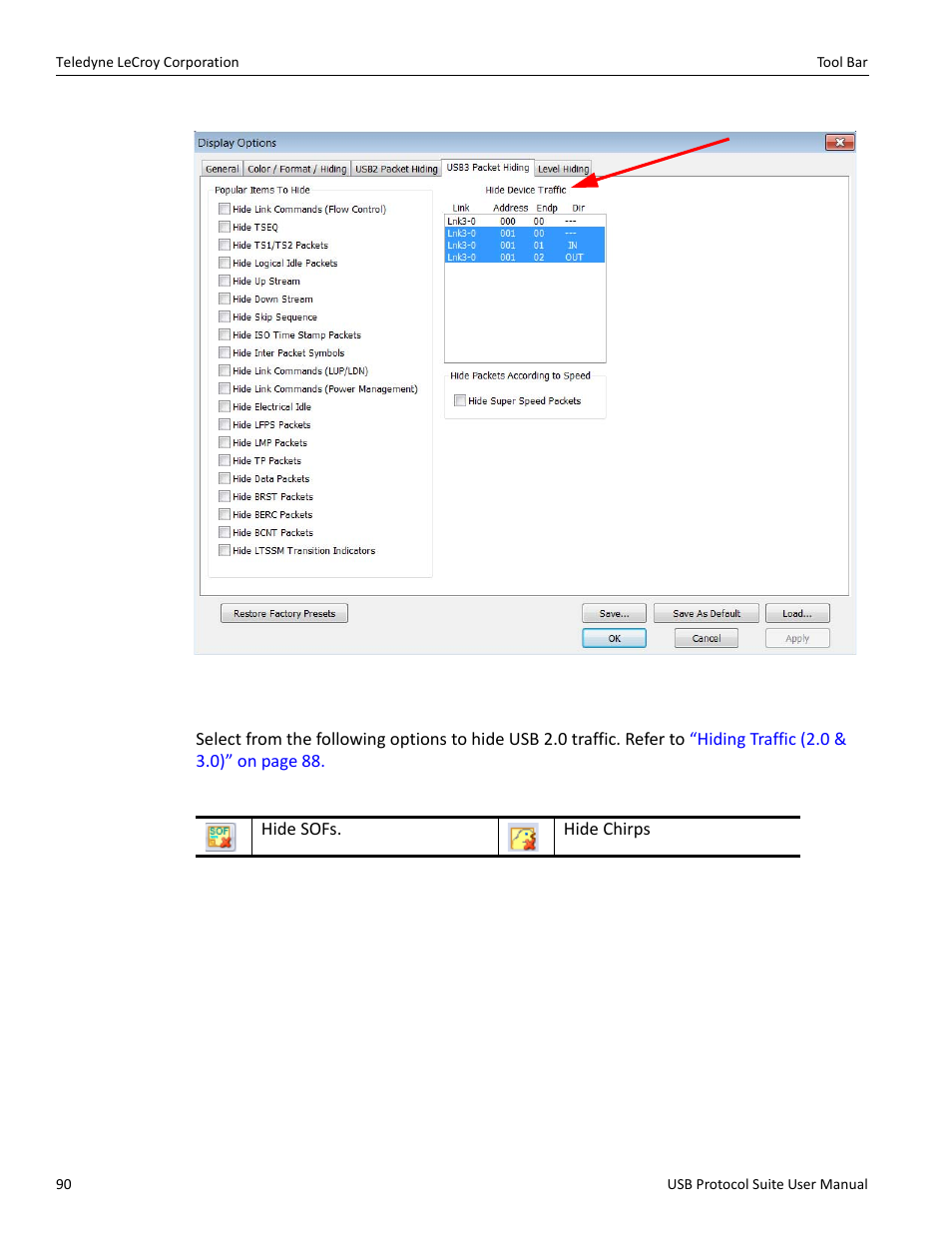 Teledyne LeCroy USB Protocol Suite User Manual (Voyager_Advisor T3_Mercury) User Manual | Page 90 / 414