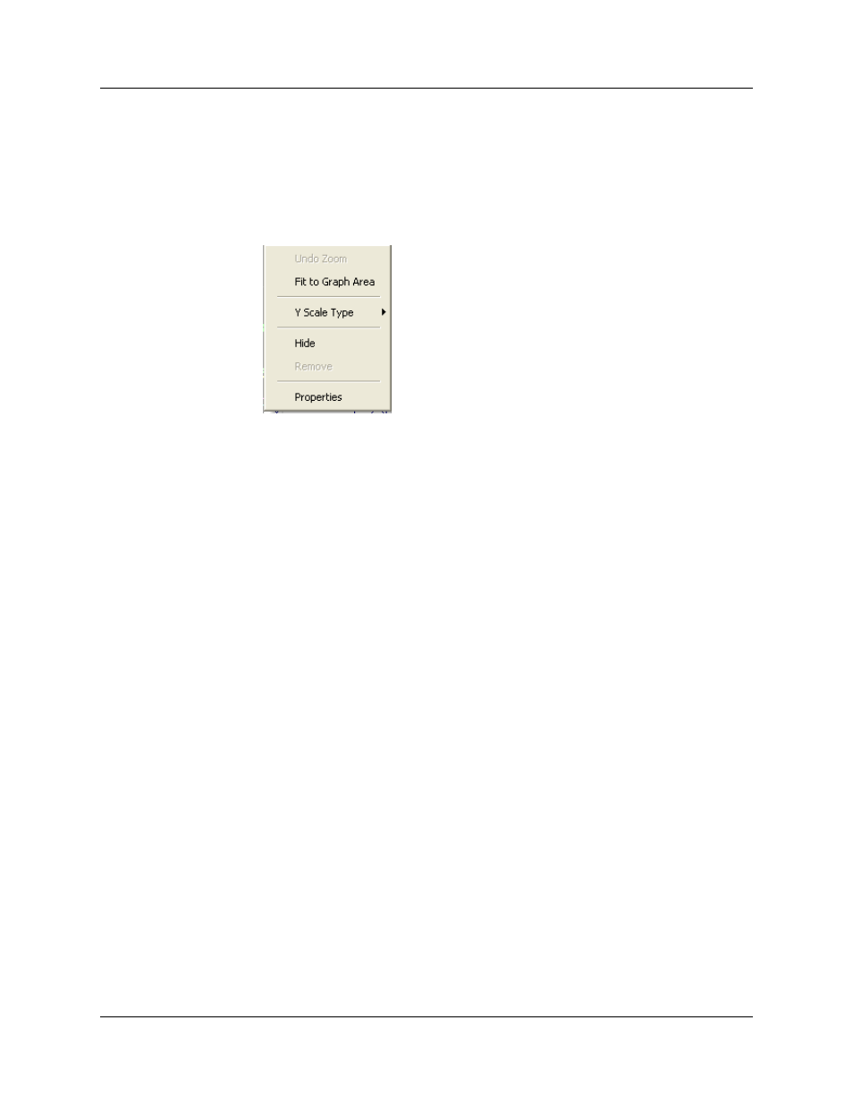 Graph area, Figure 9.19 real-time graphs pop-up menu | Teledyne LeCroy UWBTracer User Manual User Manual | Page 137 / 334