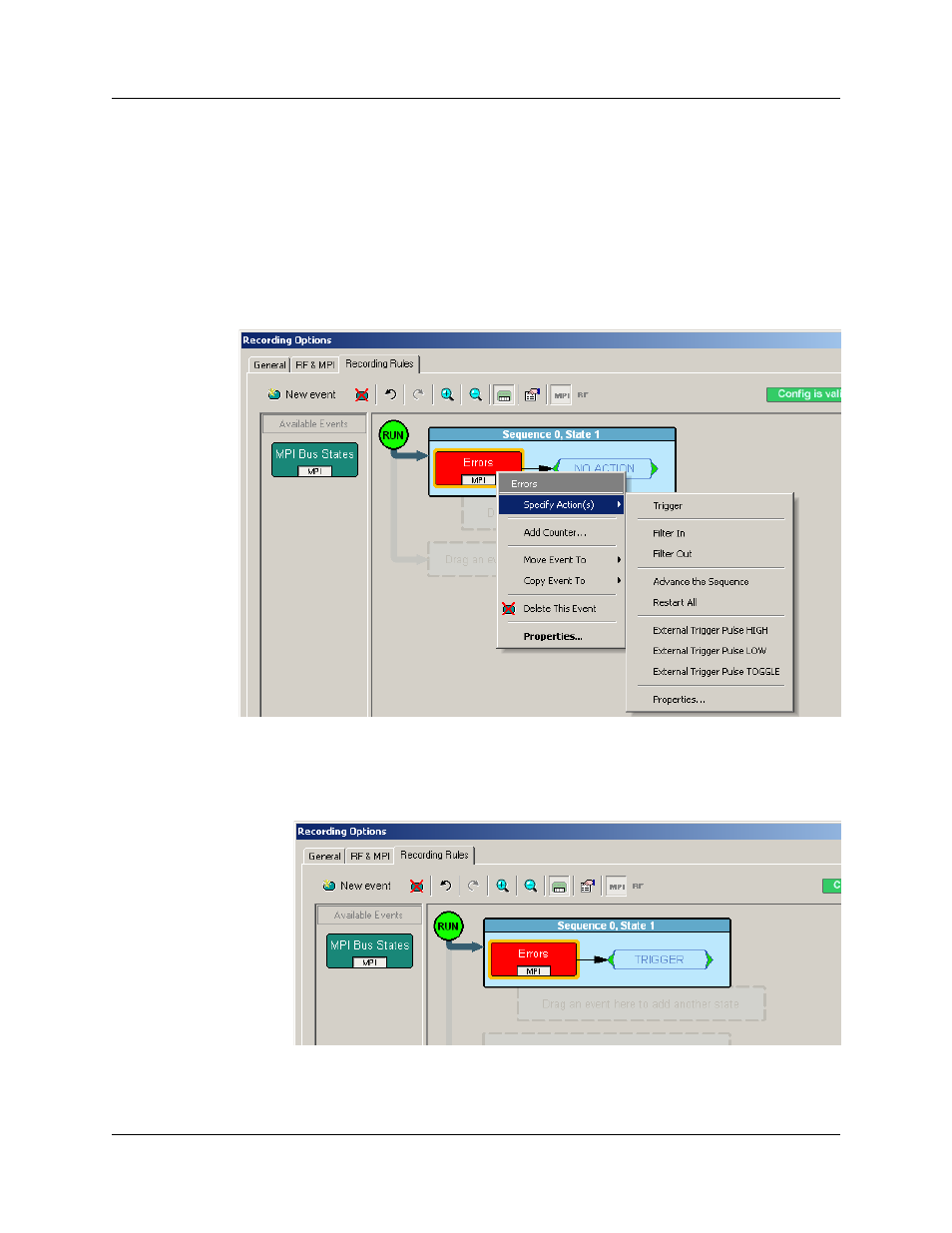 Assigning an action | Teledyne LeCroy UWBTracer User Manual User Manual | Page 216 / 334