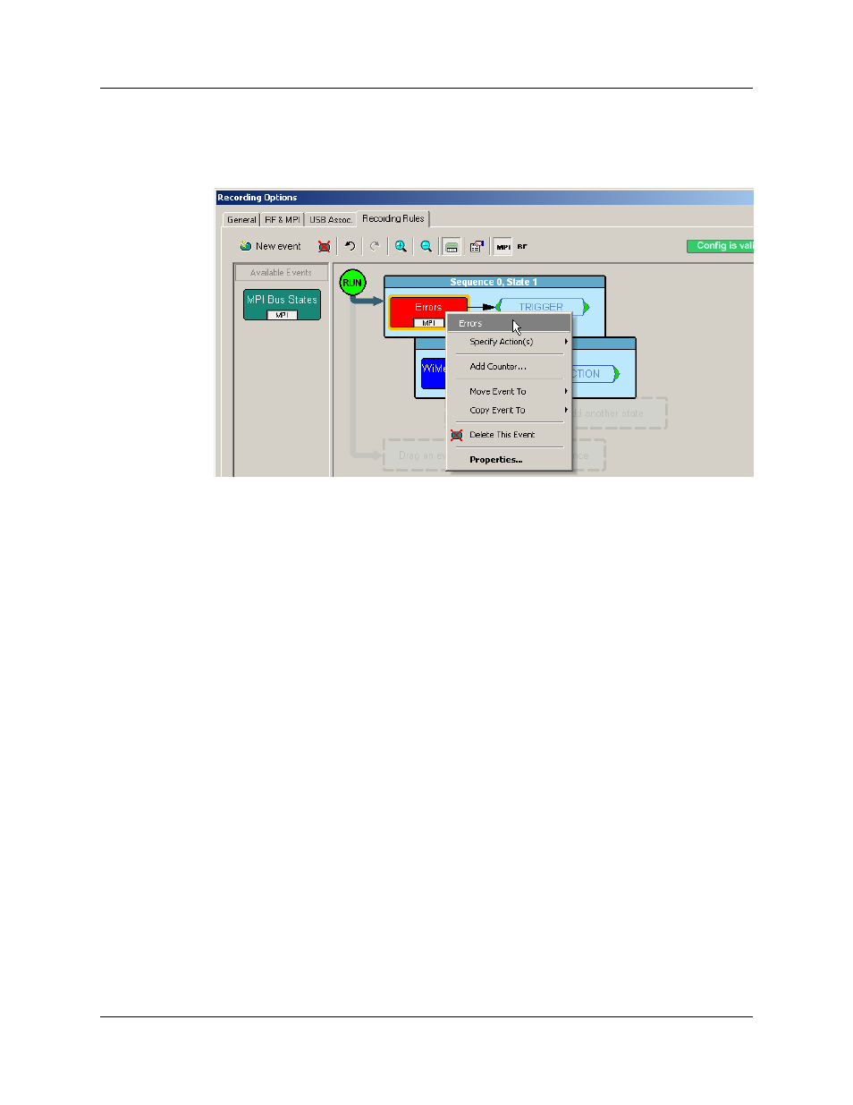 Figure 12.20 event pop-up menu | Teledyne LeCroy UWBTracer User Manual User Manual | Page 220 / 334