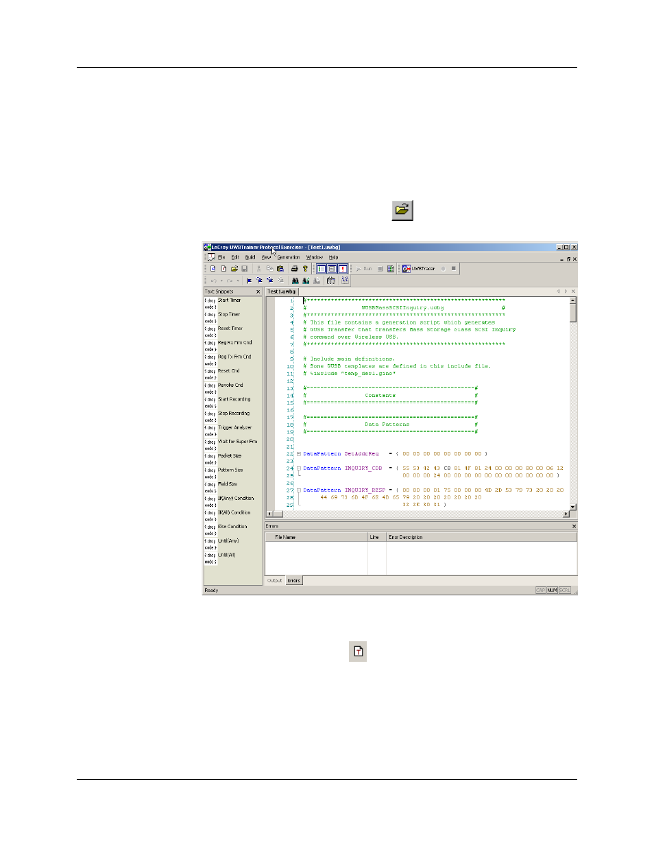 6 beginning traffic generation, Text scenario | Teledyne LeCroy UWBTracer User Manual User Manual | Page 255 / 334