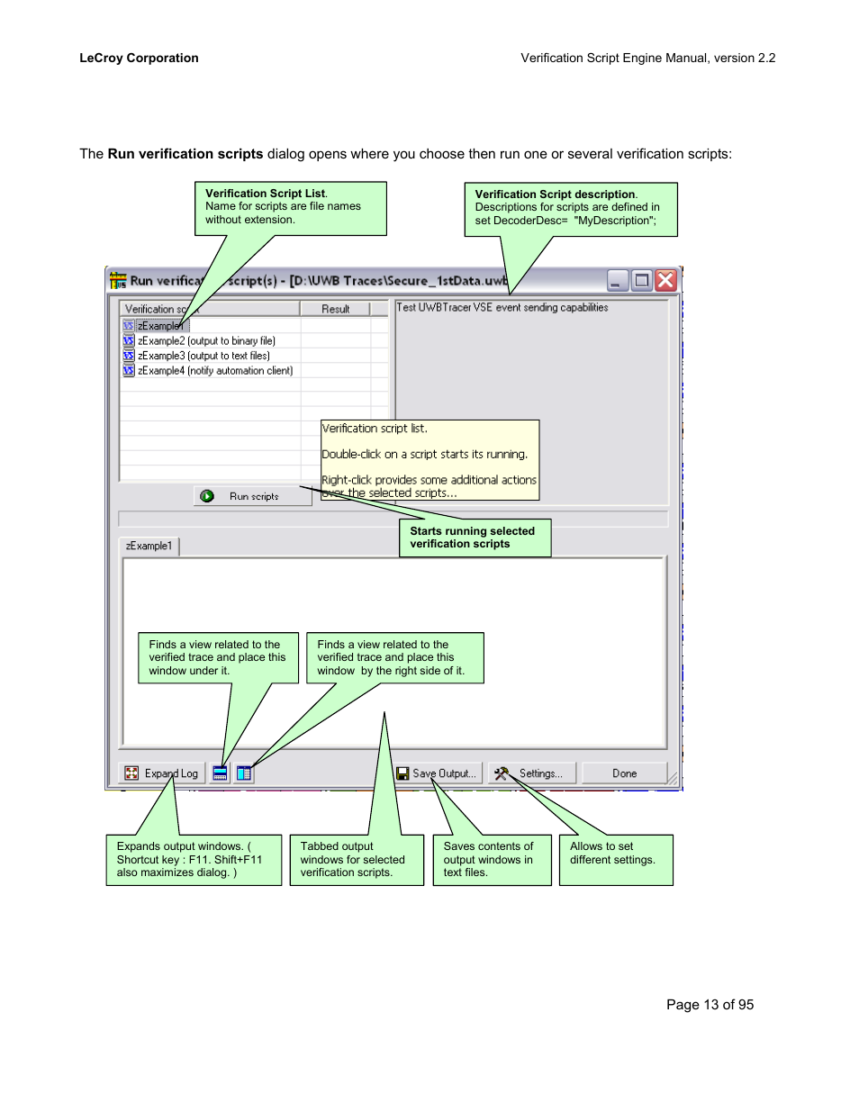 Teledyne LeCroy UWBTracer Verification Script Engine Manual User Manual | Page 13 / 95