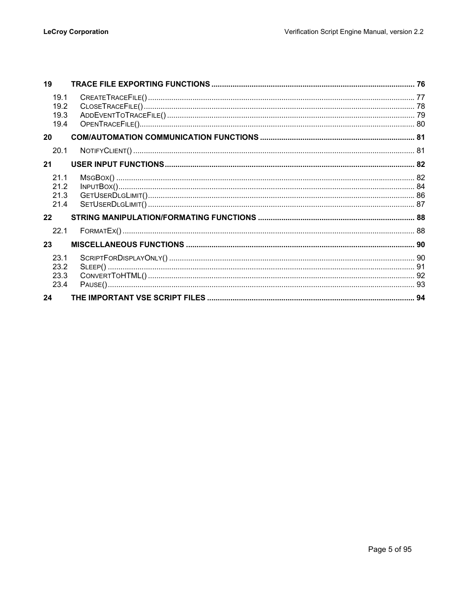 Teledyne LeCroy UWBTracer Verification Script Engine Manual User Manual | Page 5 / 95