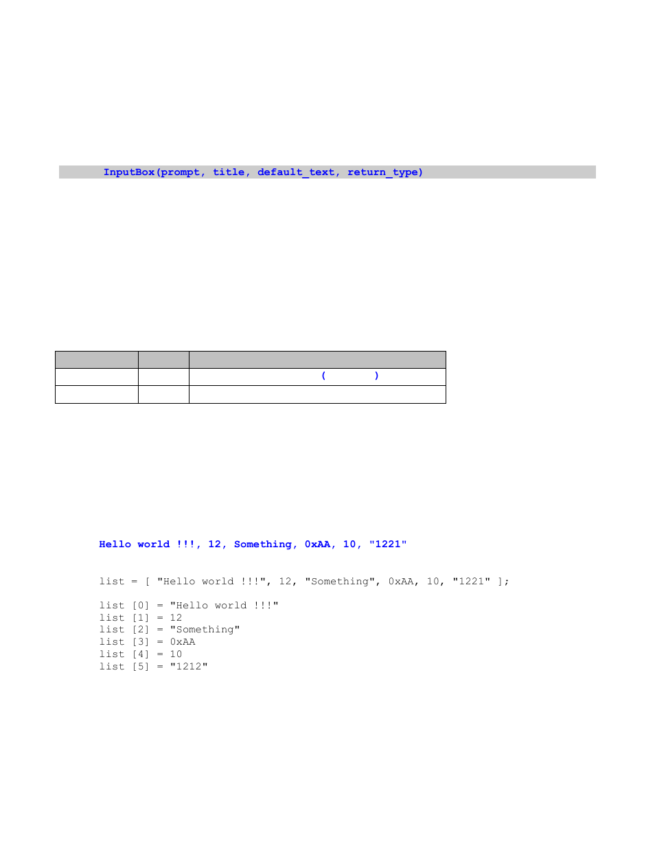 2 inputbox(), Nput | Teledyne LeCroy Verification Script Engine (VSE) Manual User Manual | Page 104 / 115