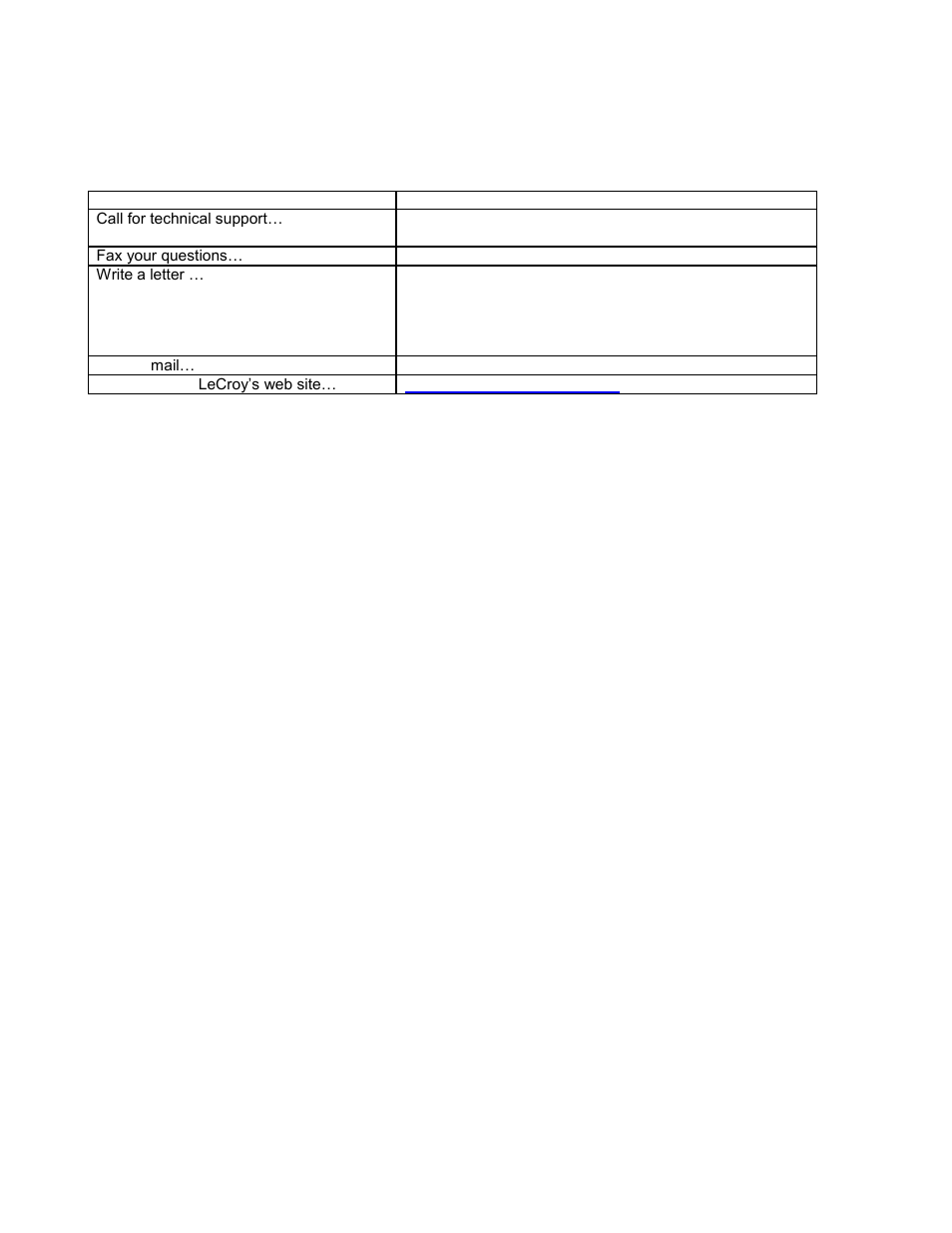 26 how to contact teledyne lecroy, How to contact teledyne lecroy | Teledyne LeCroy Verification Script Engine (VSE) Manual User Manual | Page 115 / 115