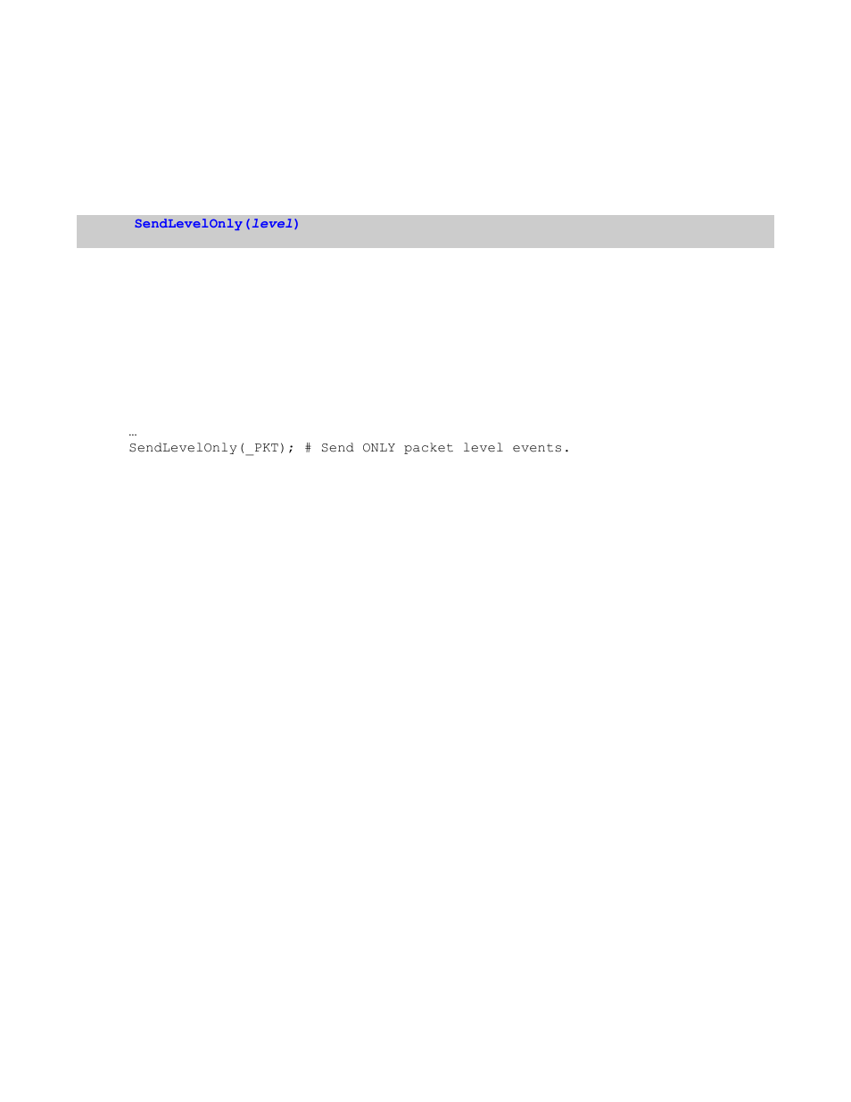 2 sendlevelonly(), Evel | Teledyne LeCroy Verification Script Engine (VSE) Manual User Manual | Page 39 / 115