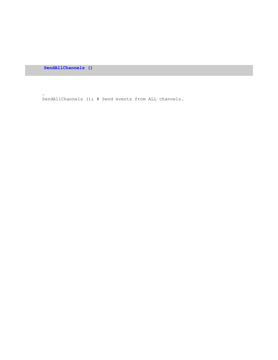 7 sendallchannels(), Hannels | Teledyne LeCroy Verification Script Engine (VSE) Manual User Manual | Page 44 / 115