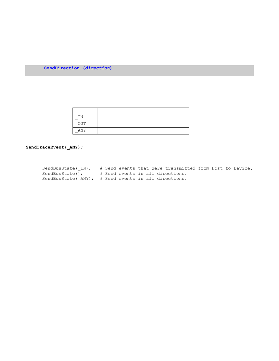 12 senddirection(), Irection | Teledyne LeCroy Verification Script Engine (VSE) Manual User Manual | Page 49 / 115