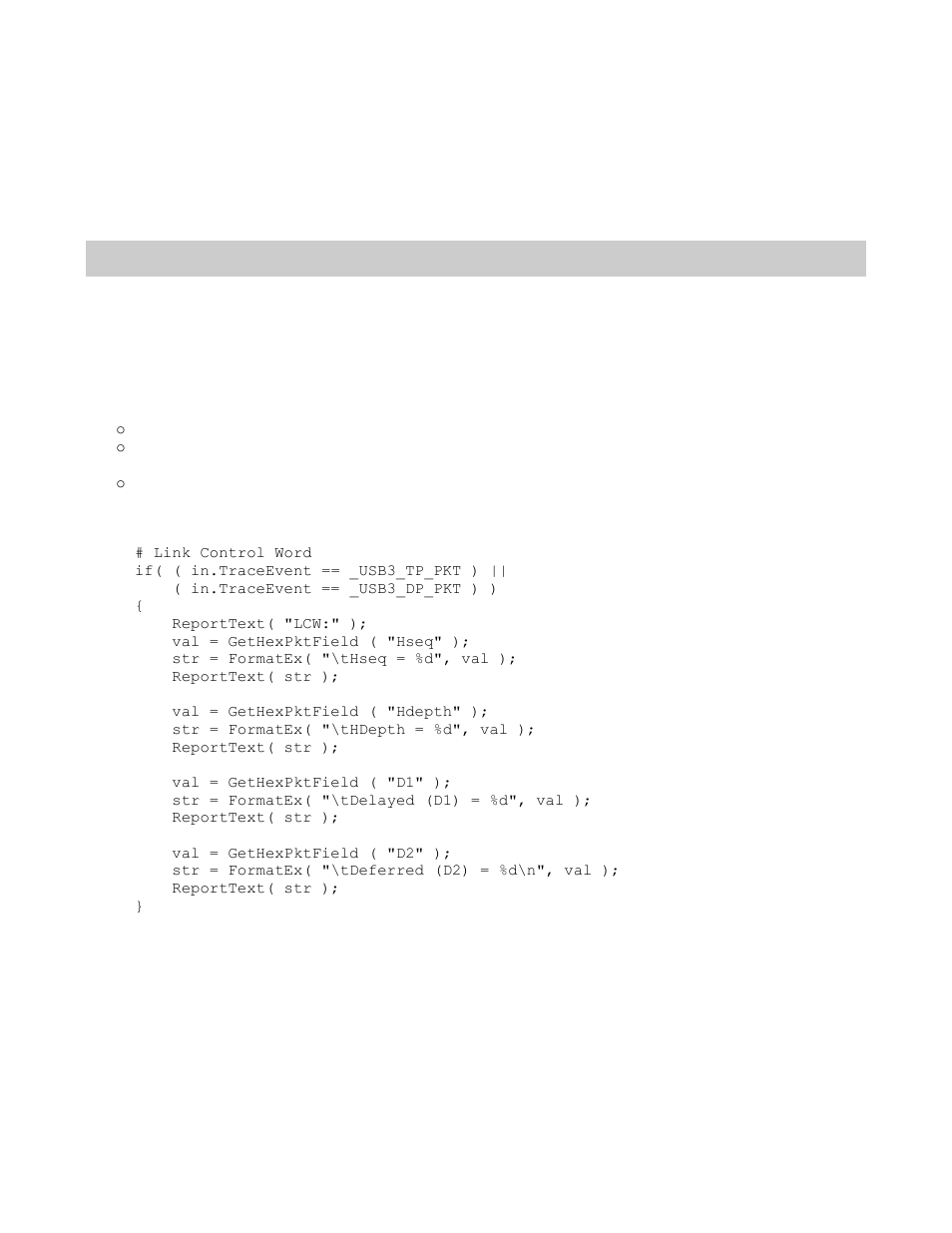 2 gethexpktfield(), Ield, Gethexpktfield | Teledyne LeCroy Verification Script Engine (VSE) Manual User Manual | Page 58 / 115