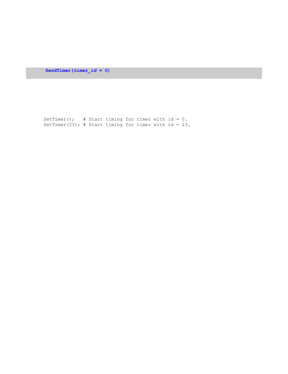 2 settimer(), Imer | Teledyne LeCroy Verification Script Engine (VSE) Manual User Manual | Page 62 / 115