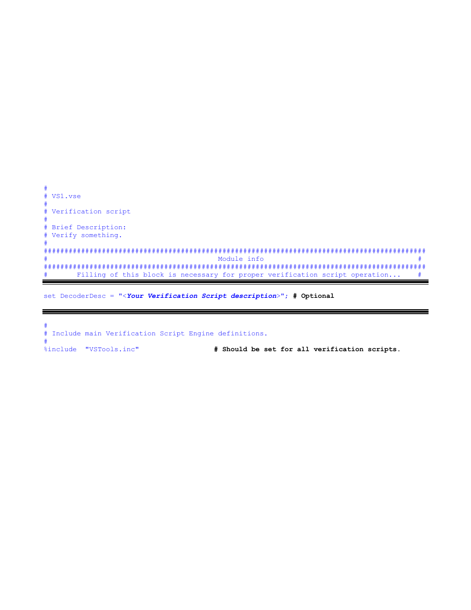 2 verification script structure, Verification script structure, 2verification script structure | Teledyne LeCroy Verification Script Engine (VSE) Manual User Manual | Page 7 / 115