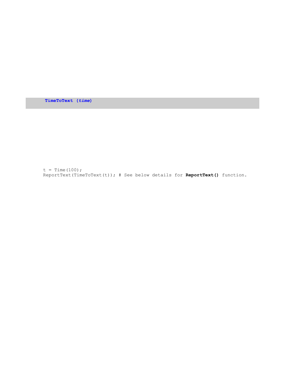 14 time text functions, 1 timetotext(), Time text functions | Teledyne LeCroy Verification Script Engine (VSE) Manual User Manual | Page 74 / 115