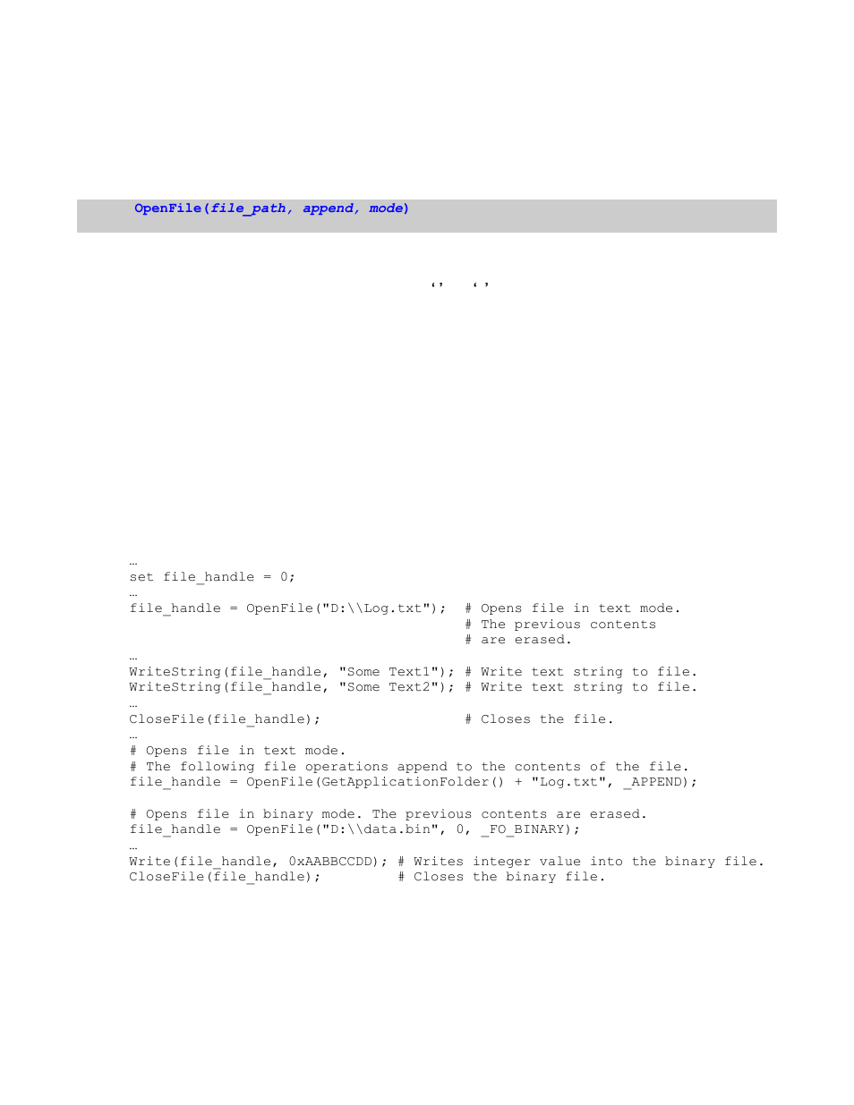 1 openfile() | Teledyne LeCroy Verification Script Engine (VSE) Manual User Manual | Page 91 / 115