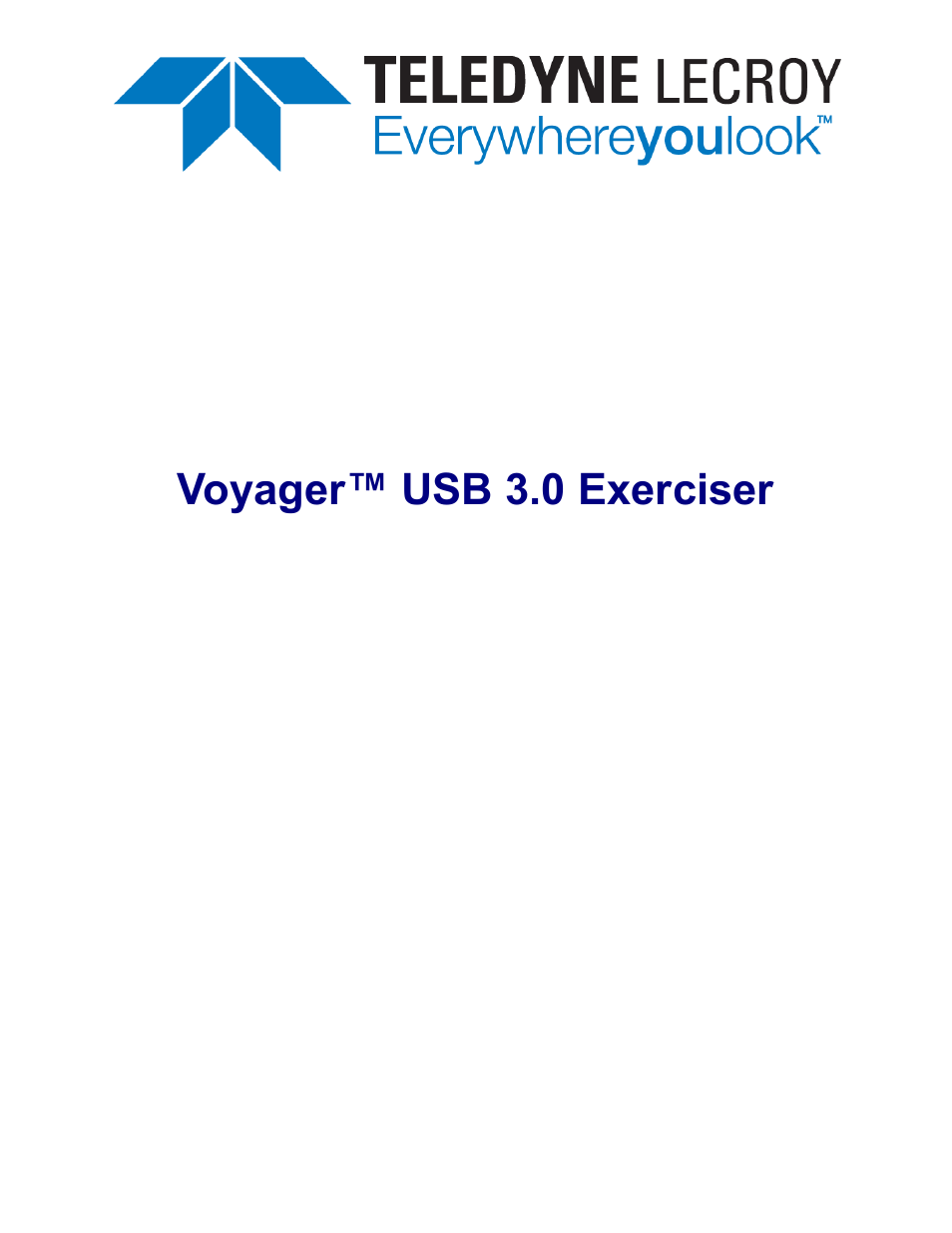 Teledyne LeCroy Voyager Exerciser Generation Script Language Manual User Manual | 167 pages