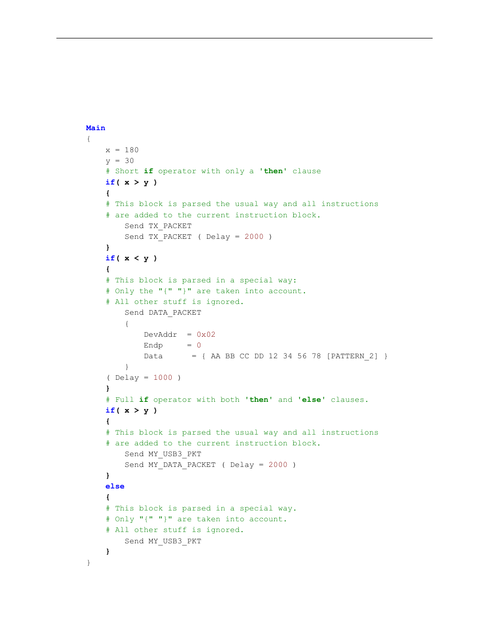 13 preprocessor if operator, Preprocessor if operator | Teledyne LeCroy Voyager Exerciser Generation Script Language Manual User Manual | Page 120 / 167
