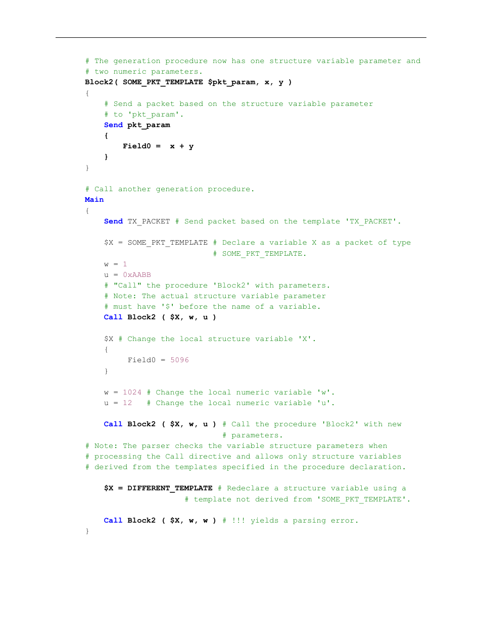 Teledyne LeCroy Voyager Exerciser Generation Script Language Manual User Manual | Page 126 / 167