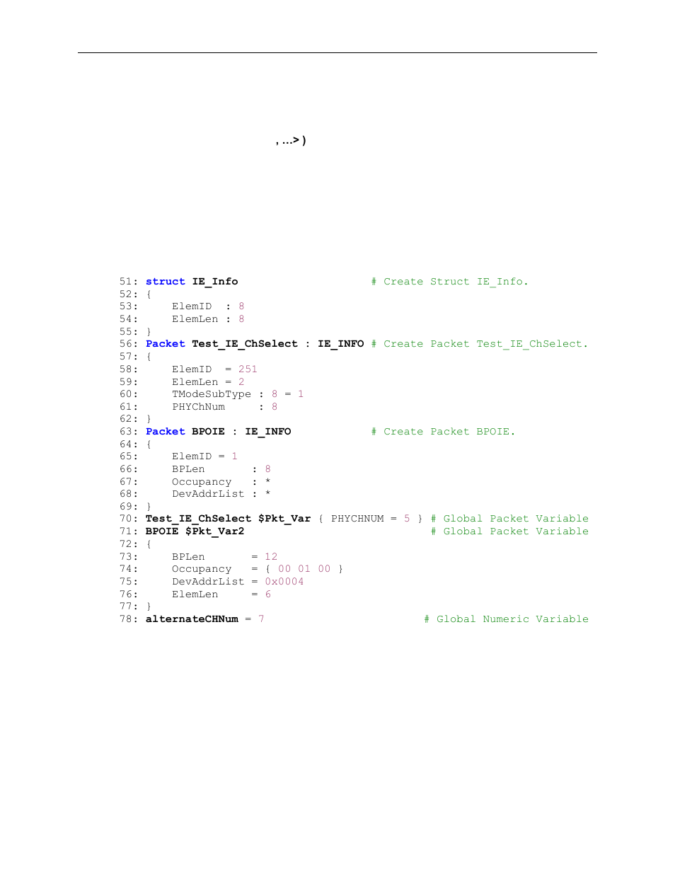 3 ptracevarex( ) : parser trace variable extended, Ptracevarex( ) : parser trace variable extended, Ptracevarex | Teledyne LeCroy Voyager Exerciser Generation Script Language Manual User Manual | Page 133 / 167