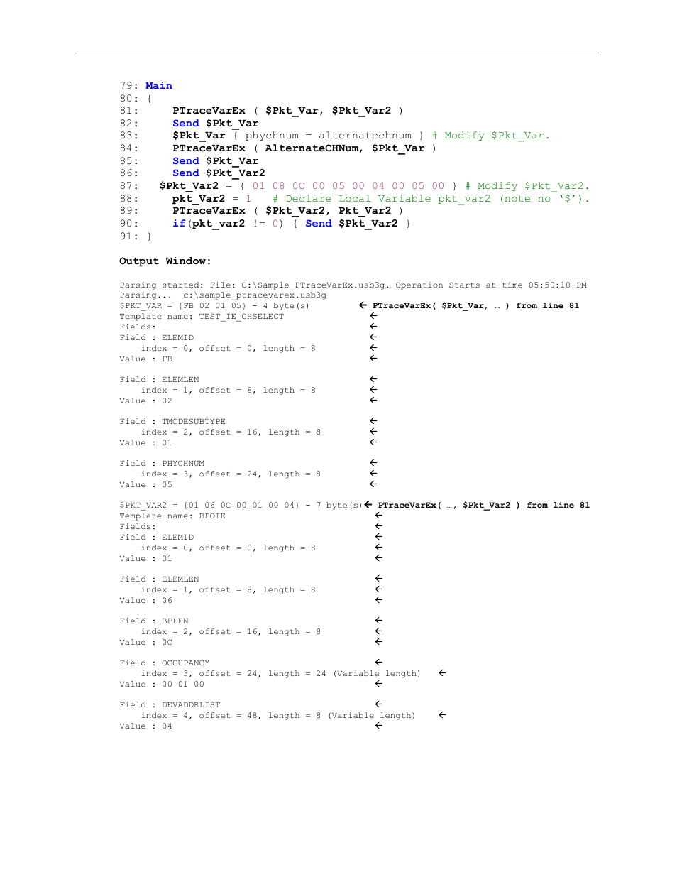 Teledyne LeCroy Voyager Exerciser Generation Script Language Manual User Manual | Page 134 / 167