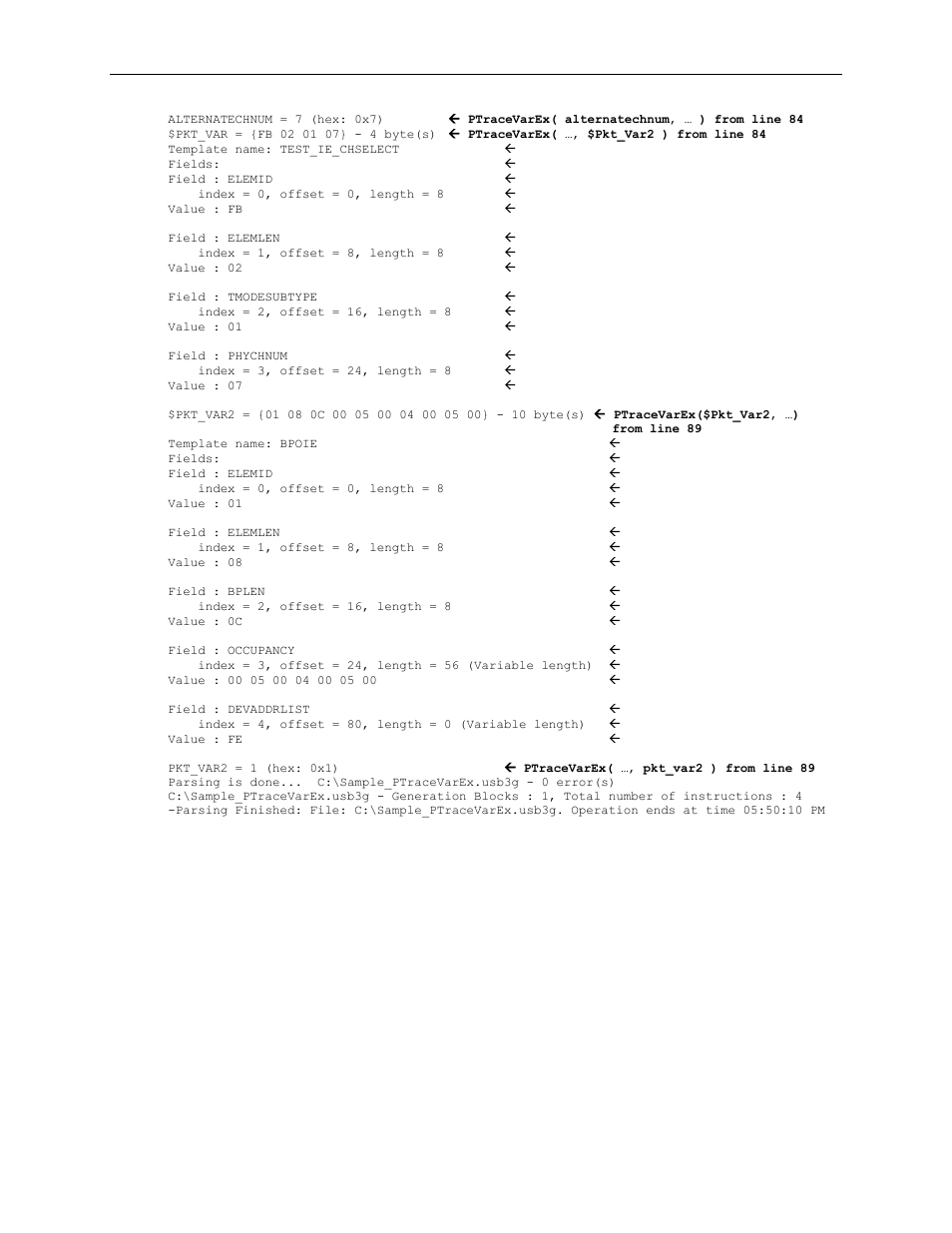 Teledyne LeCroy Voyager Exerciser Generation Script Language Manual User Manual | Page 135 / 167