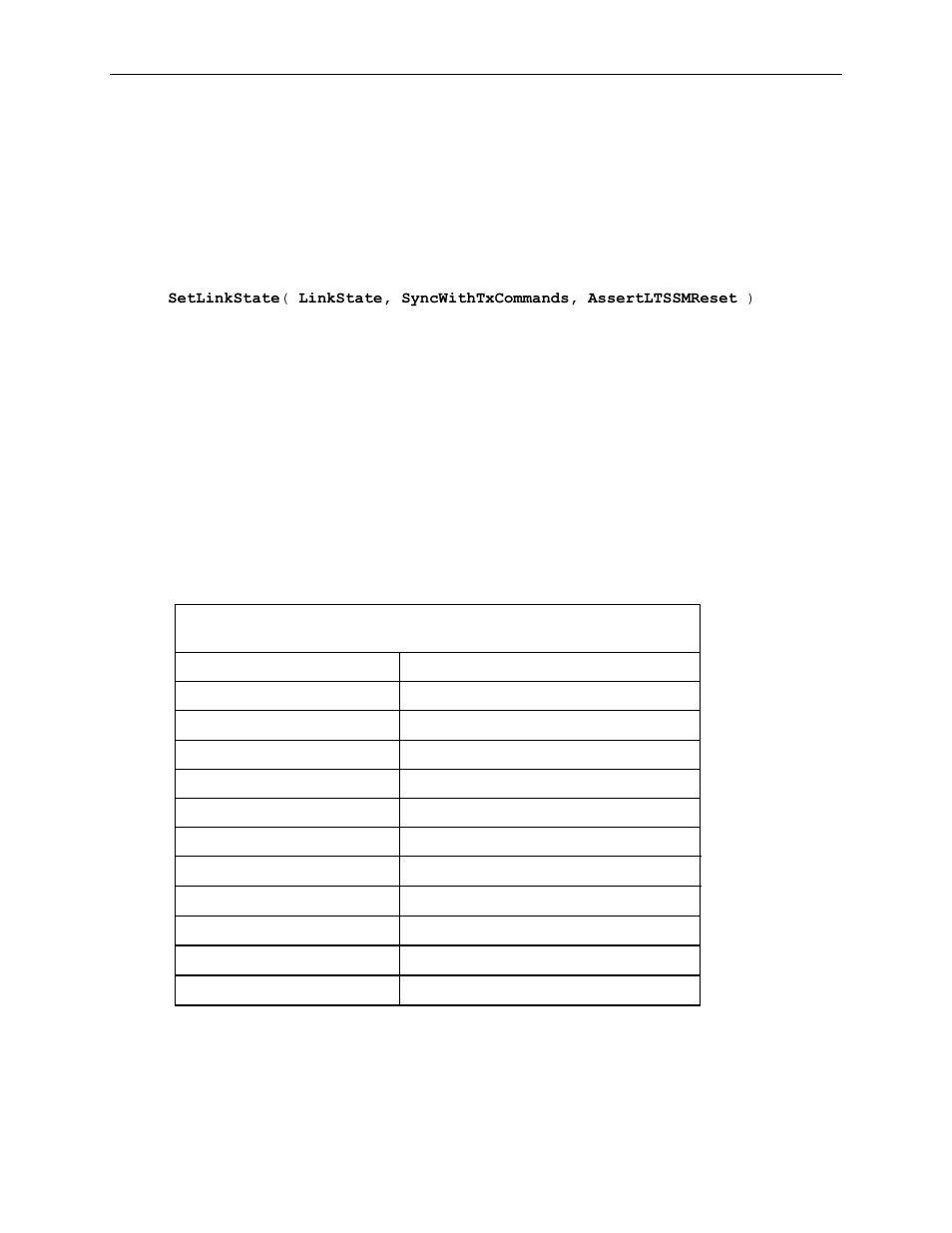 8 setlinkstate instruction, Setlinkstate instruction | Teledyne LeCroy Voyager Exerciser Generation Script Language Manual User Manual | Page 83 / 167