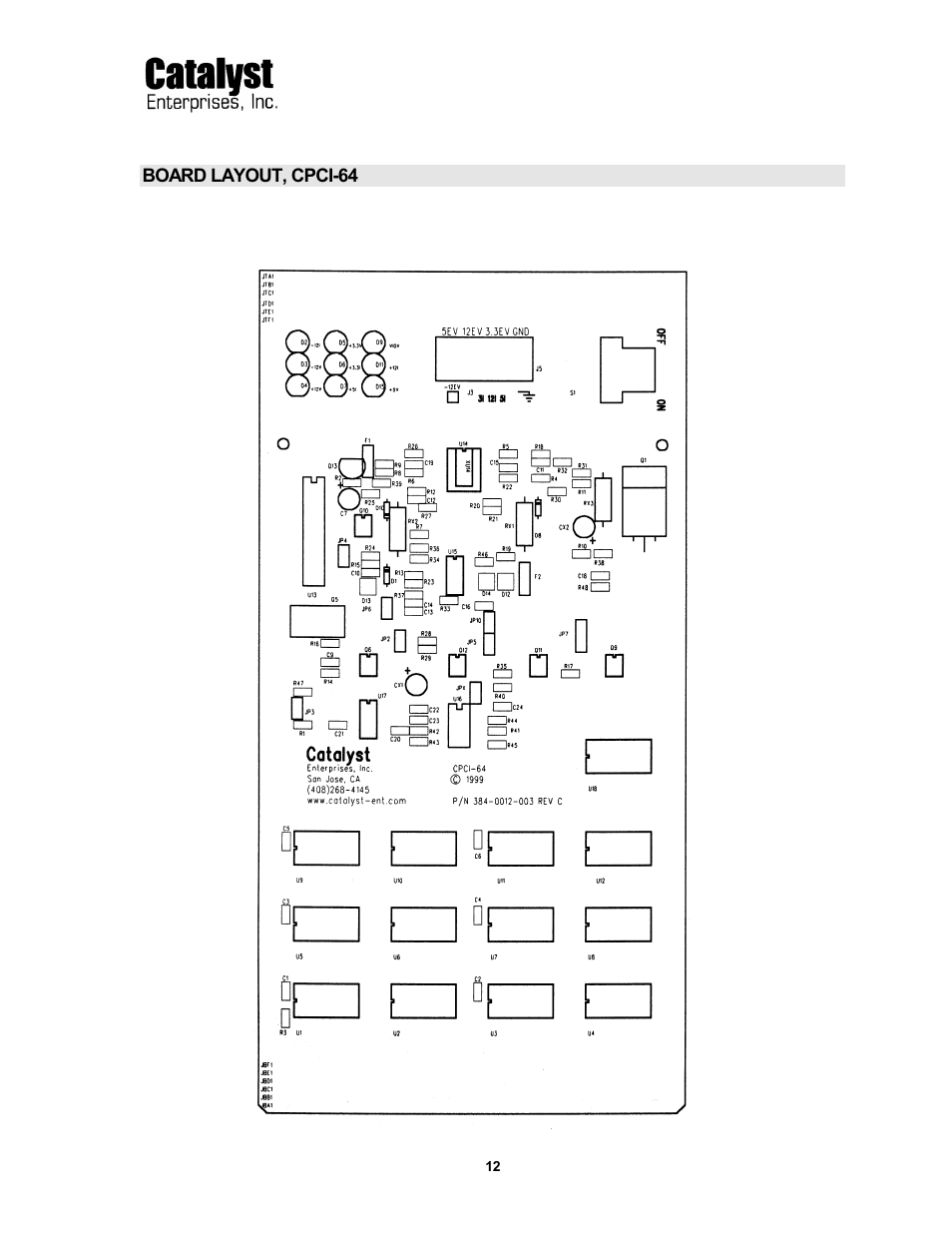 Teledyne LeCroy CPCI64 User Manual | Page 12 / 12