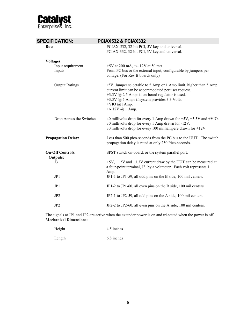 Teledyne LeCroy CPCI64 User Manual | Page 9 / 12