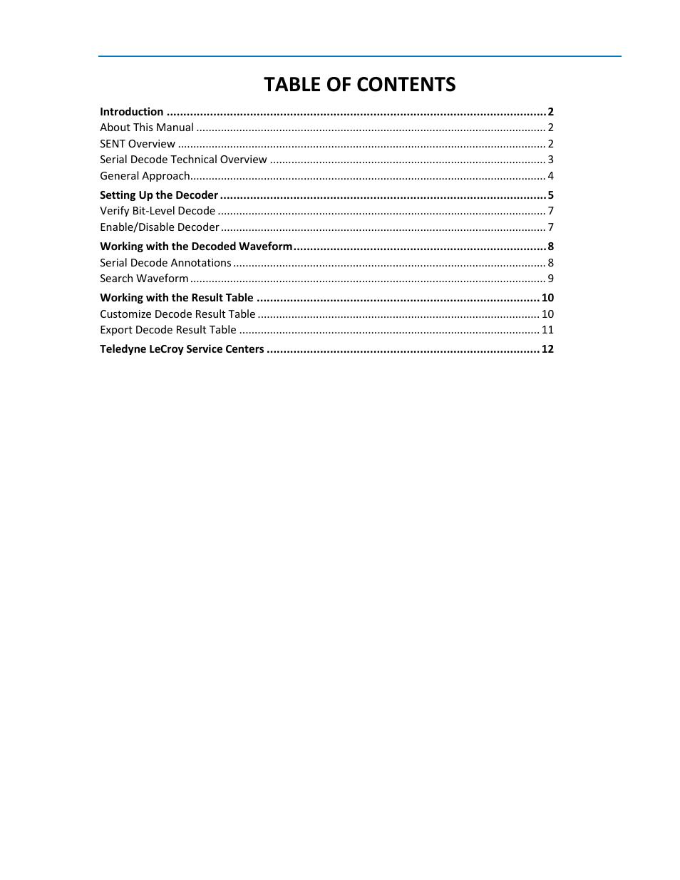 Teledyne LeCroy SENT Decoder User Manual | Page 3 / 16