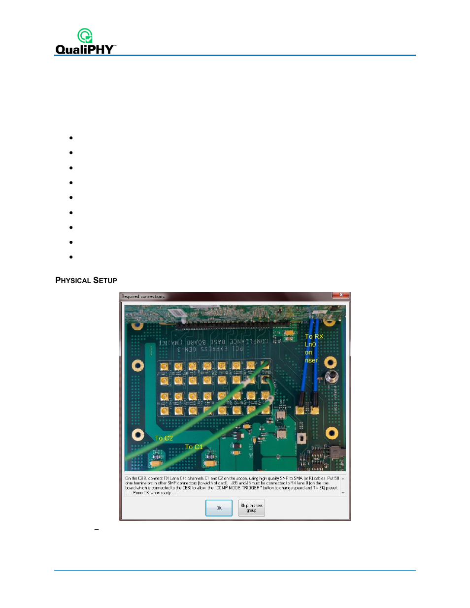 Add-in card tx, Physical connections | Teledyne LeCroy QPHY-PCIe3-Tx-Rx User Manual | Page 20 / 32