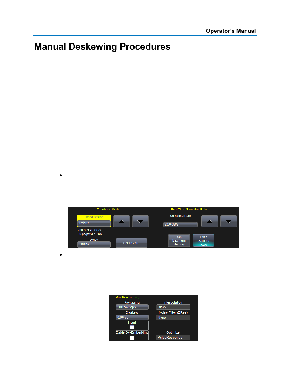 Manual deskewing procedures, Cable deskewing using the fast edge output | Teledyne LeCroy QPHY-PCIe3-Tx-Rx User Manual | Page 27 / 32