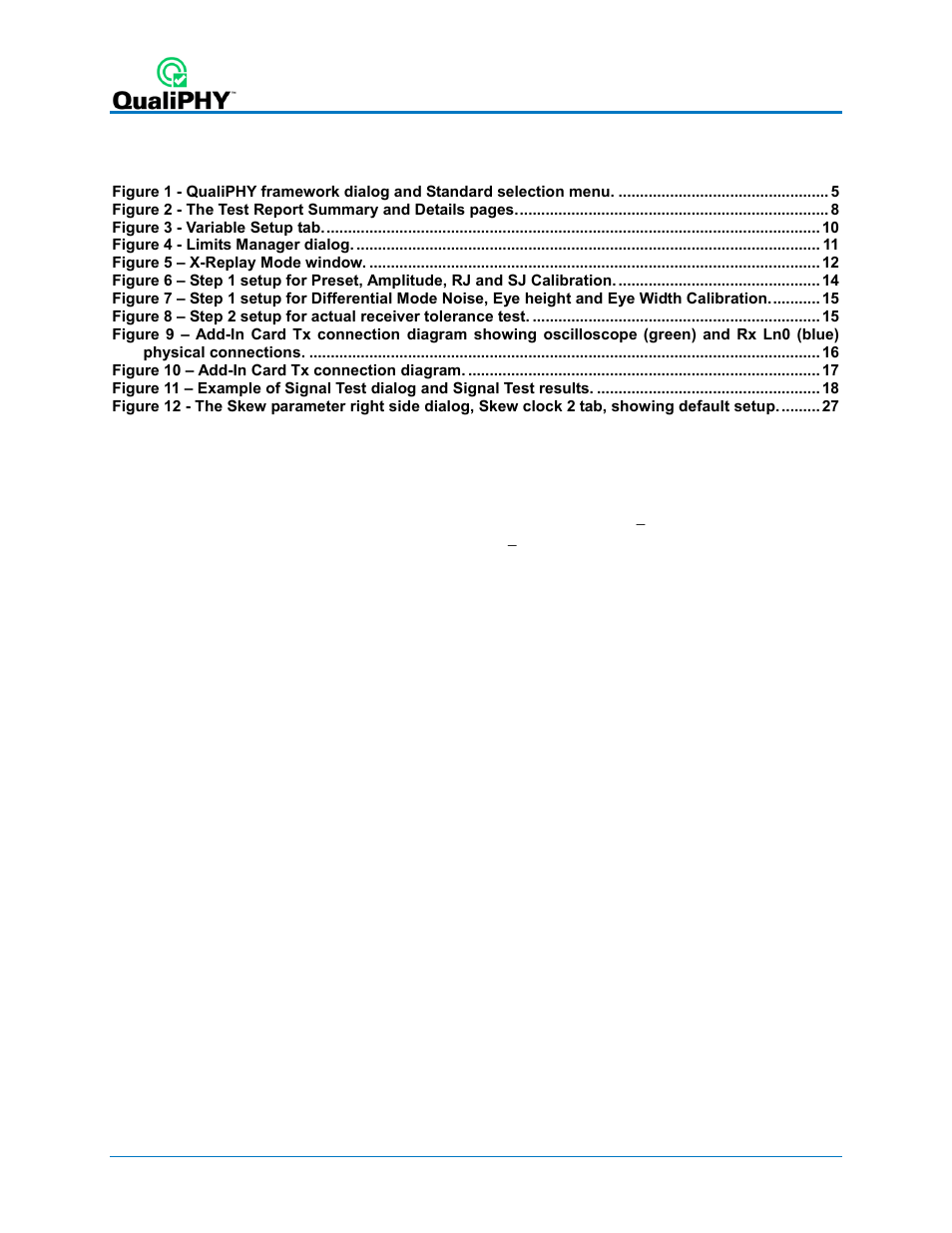 Table of figures, About this manual | Teledyne LeCroy QPHY-PCIe3-Tx-Rx User Manual | Page 4 / 32