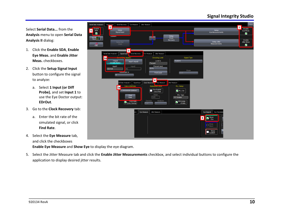 D. configure serial data | Teledyne LeCroy Signal Integrity Studio User Manual | Page 10 / 14