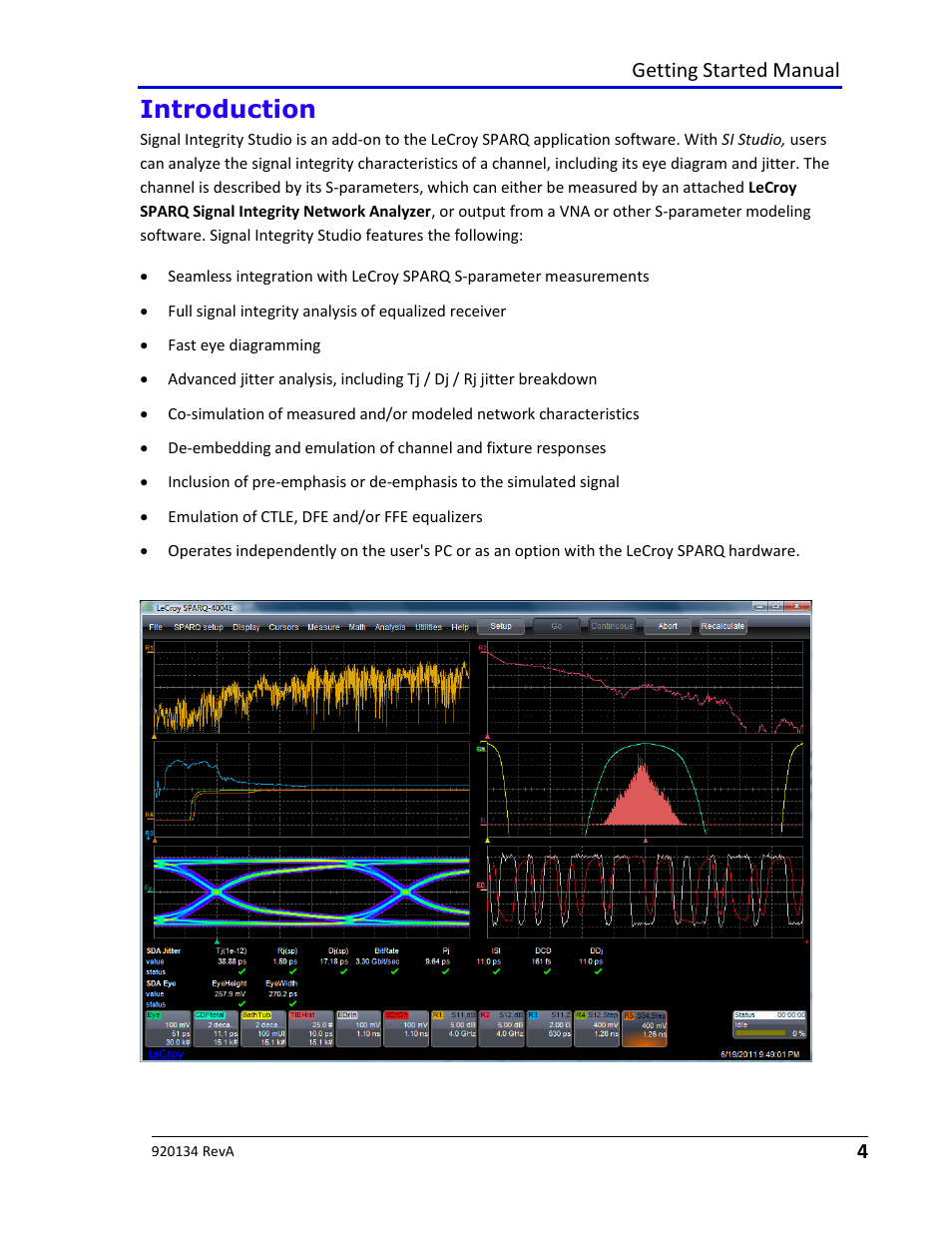 Introduction | Teledyne LeCroy Signal Integrity Studio User Manual | Page 4 / 14