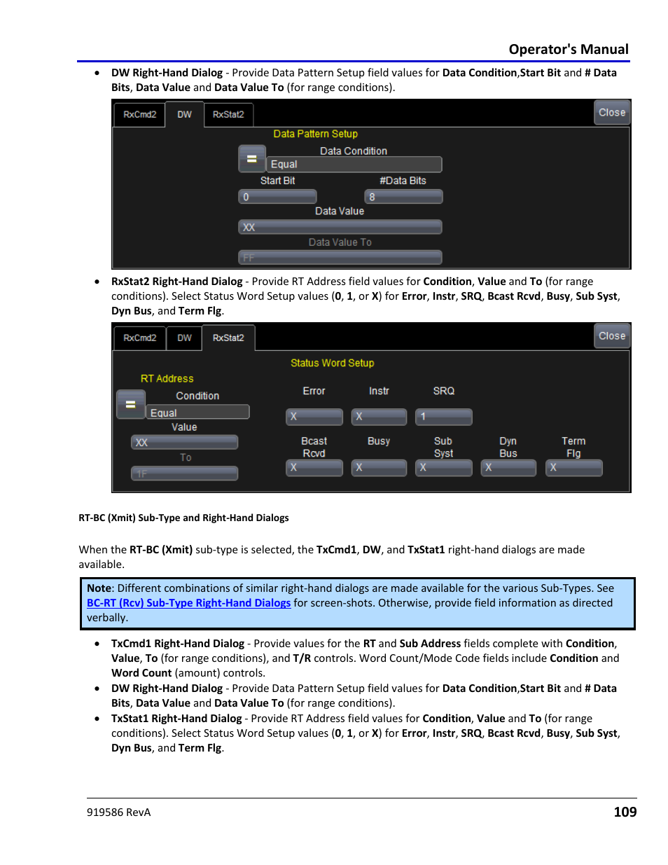 Operator's manual | Teledyne LeCroy Serial Data Debug Solutions User Manual | Page 109 / 204