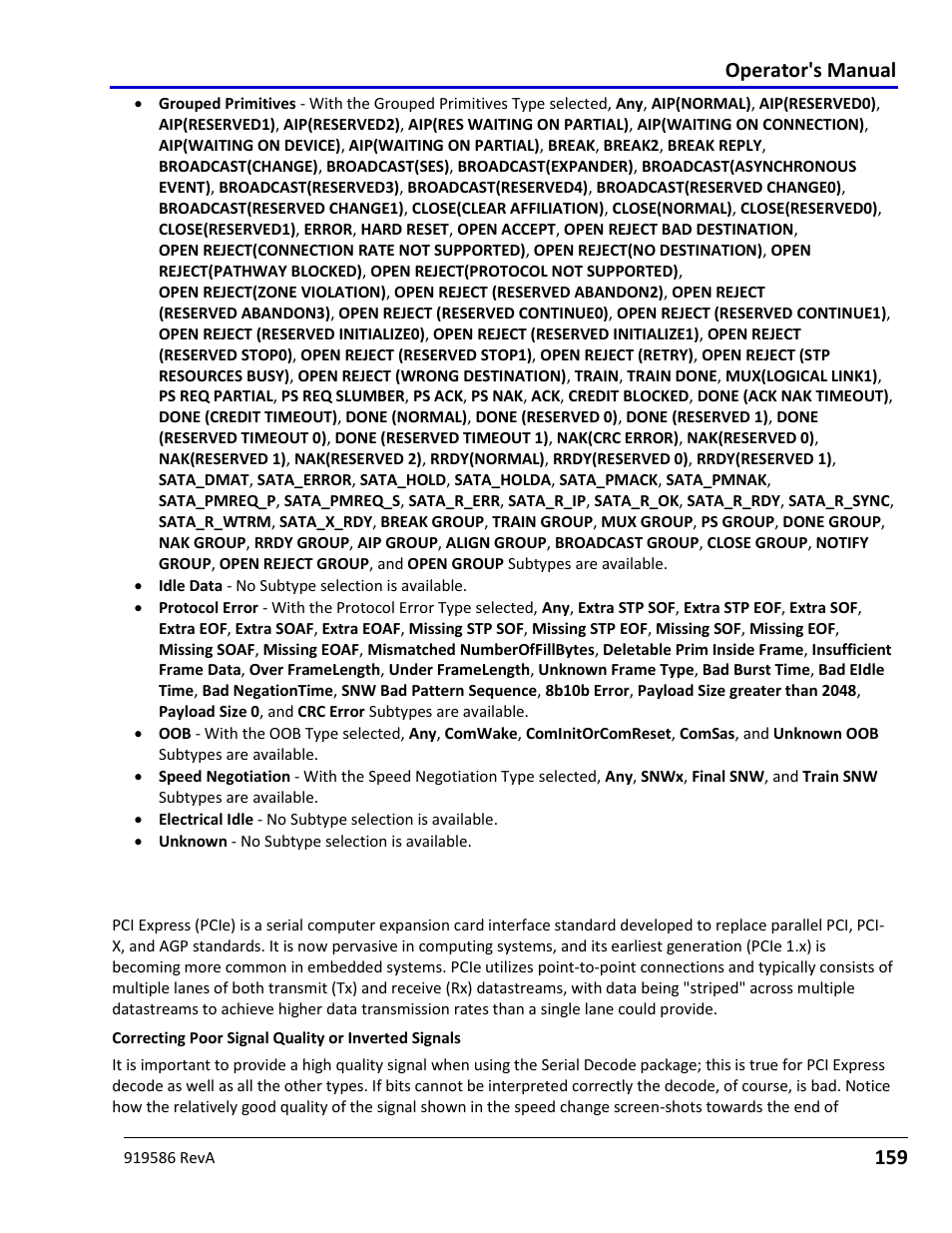 Using the fibrechannel option, Using the fibrechannel option overview, Fibre channel | Operator's manual | Teledyne LeCroy Serial Data Debug Solutions User Manual | Page 159 / 204