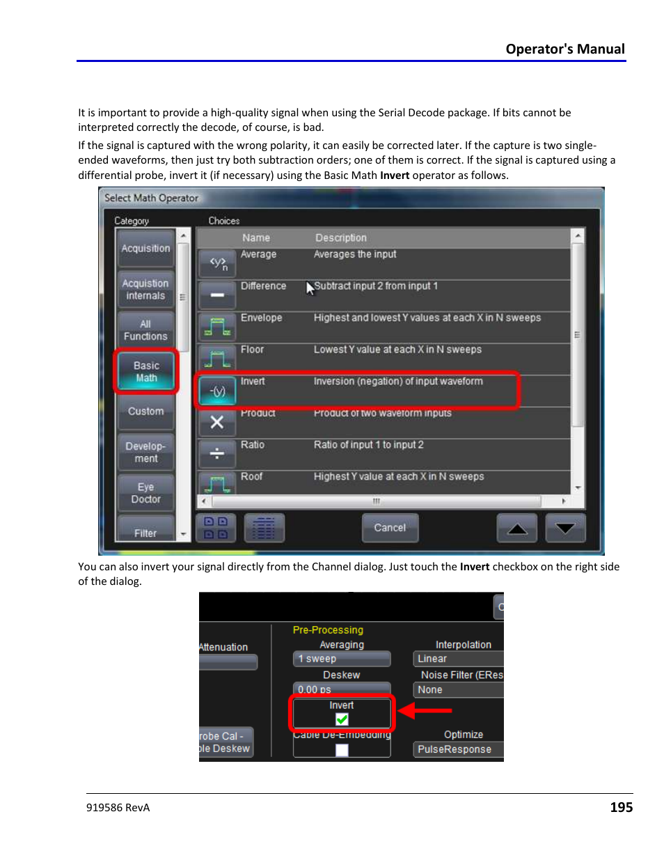 Polarity correction | Teledyne LeCroy Serial Data Debug Solutions User Manual | Page 195 / 204