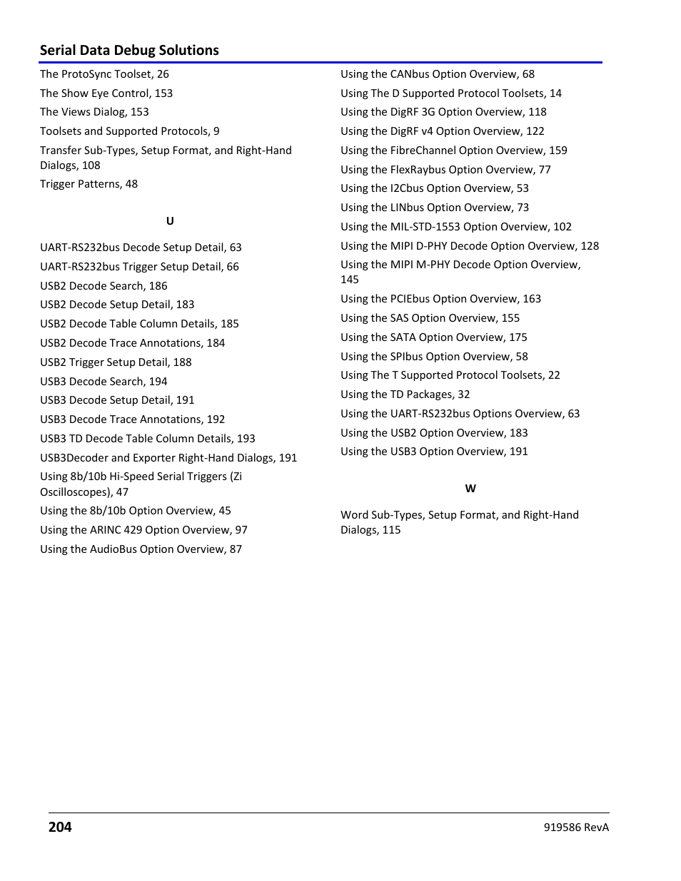 Serial data debug solutions 204 | Teledyne LeCroy Serial Data Debug Solutions User Manual | Page 204 / 204