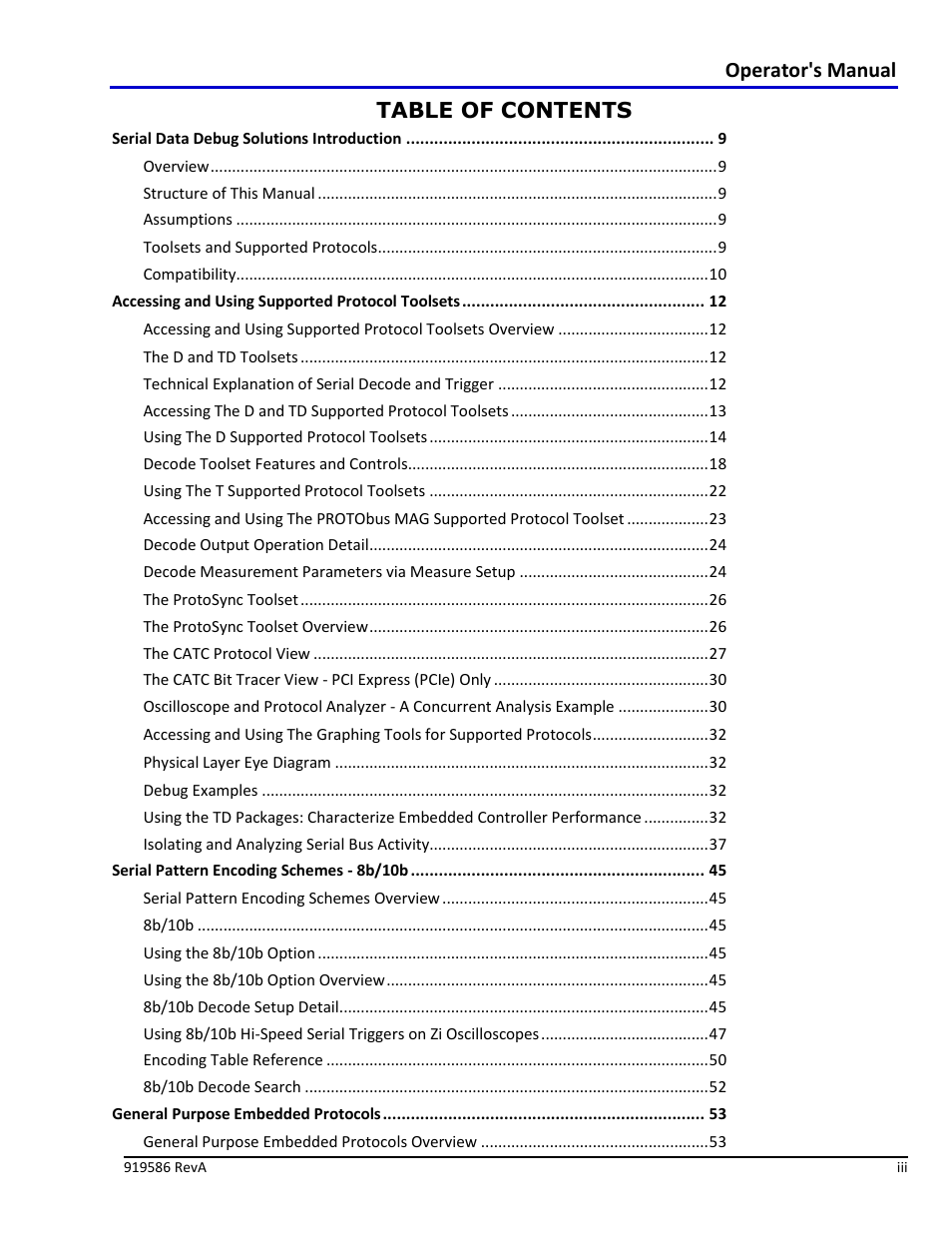 Teledyne LeCroy Serial Data Debug Solutions User Manual | Page 3 / 204