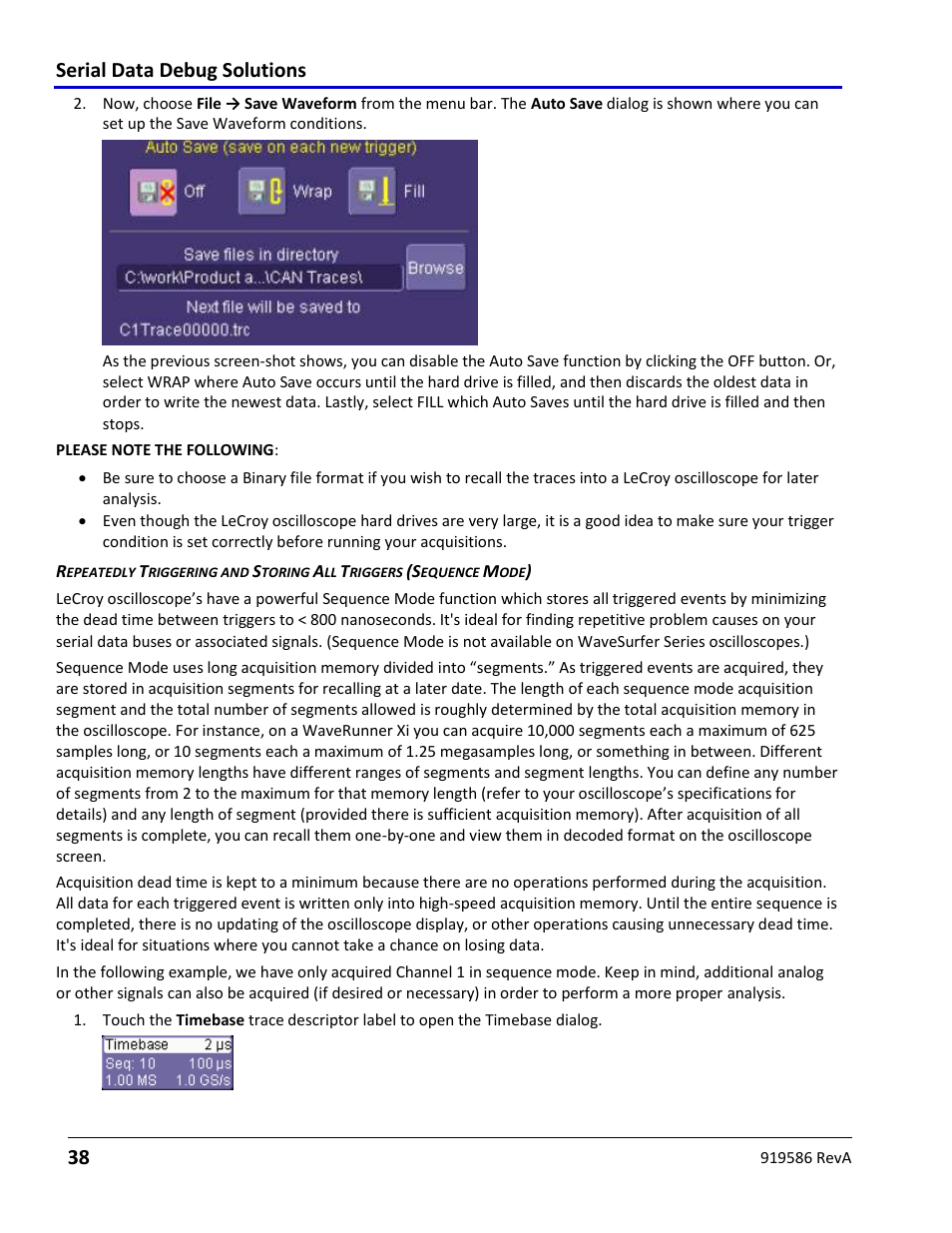 Serial data debug solutions 38 | Teledyne LeCroy Serial Data Debug Solutions User Manual | Page 38 / 204