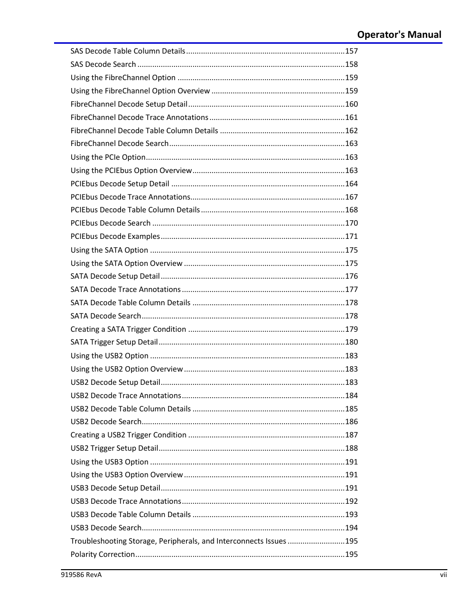 Operator's manual | Teledyne LeCroy Serial Data Debug Solutions User Manual | Page 7 / 204