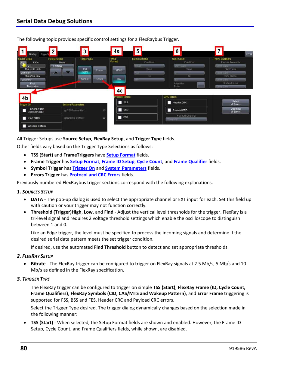 Flexraybus trigger setup detail, Serial data debug solutions 80 | Teledyne LeCroy Serial Data Debug Solutions User Manual | Page 80 / 204