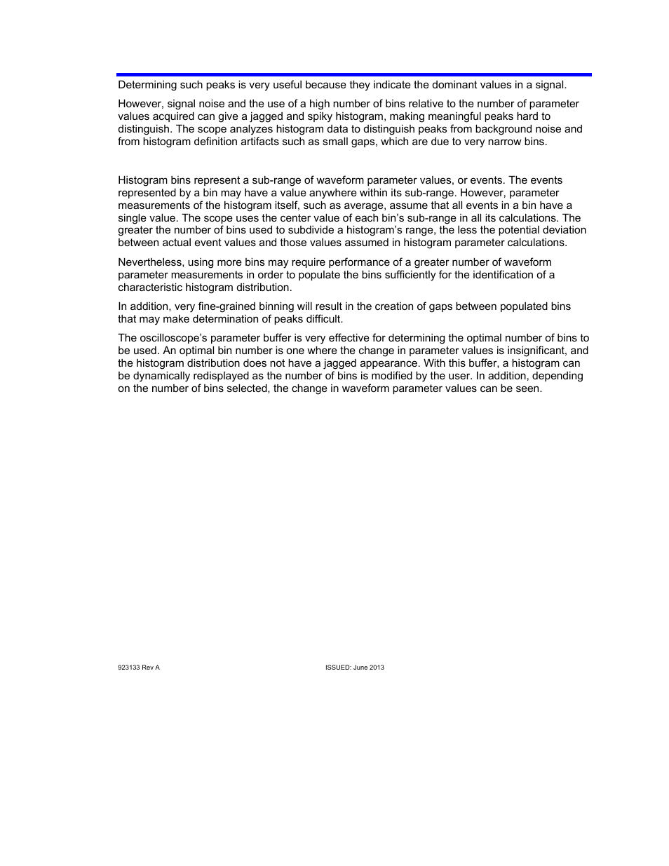 Binning and measurement accuracy, Aorm software package | Teledyne LeCroy AORM - Advanced Optical Recording Measurements User Manual | Page 109 / 125