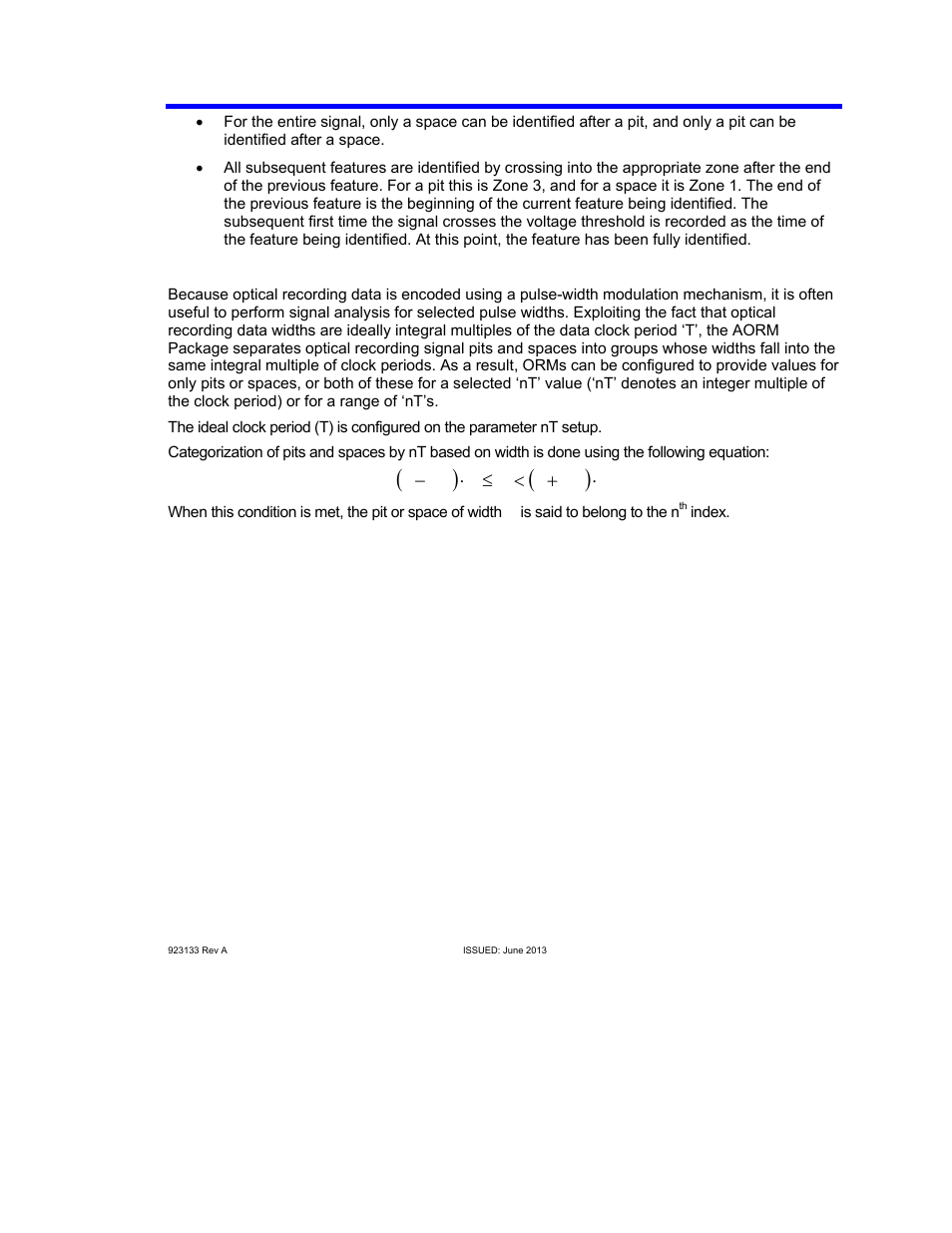 Nt pit/space categorization | Teledyne LeCroy AORM - Advanced Optical Recording Measurements User Manual | Page 35 / 125