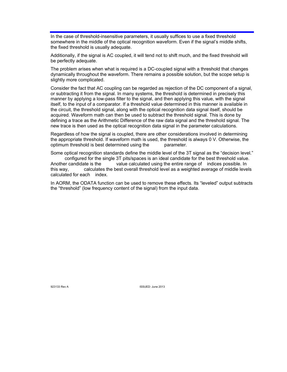 Aorm software package | Teledyne LeCroy AORM - Advanced Optical Recording Measurements User Manual | Page 97 / 125