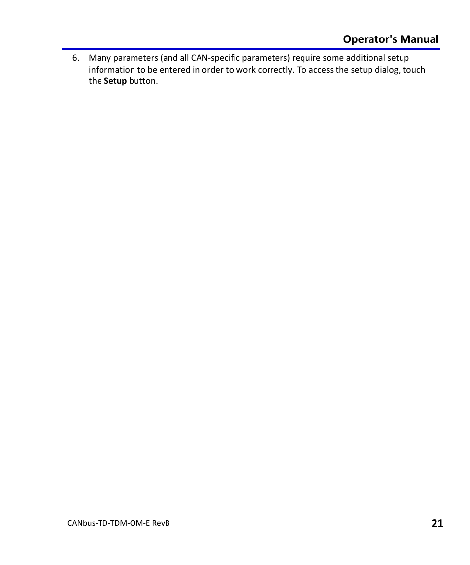 Operator's manual | Teledyne LeCroy CANbus TD and CANbus TDM - Operators Manual User Manual | Page 21 / 69