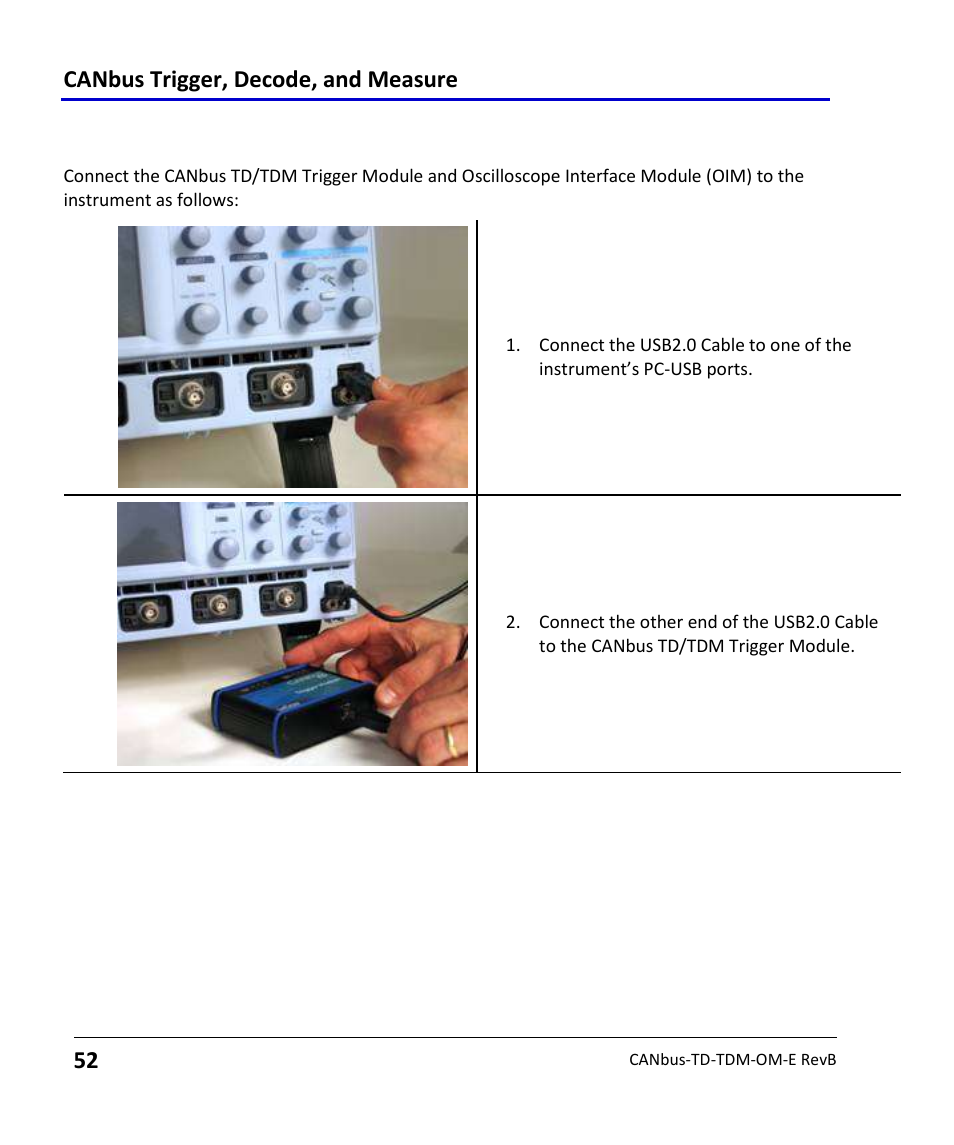 Canbus trigger, decode, and measure | Teledyne LeCroy CANbus TD and CANbus TDM - Operators Manual User Manual | Page 52 / 69