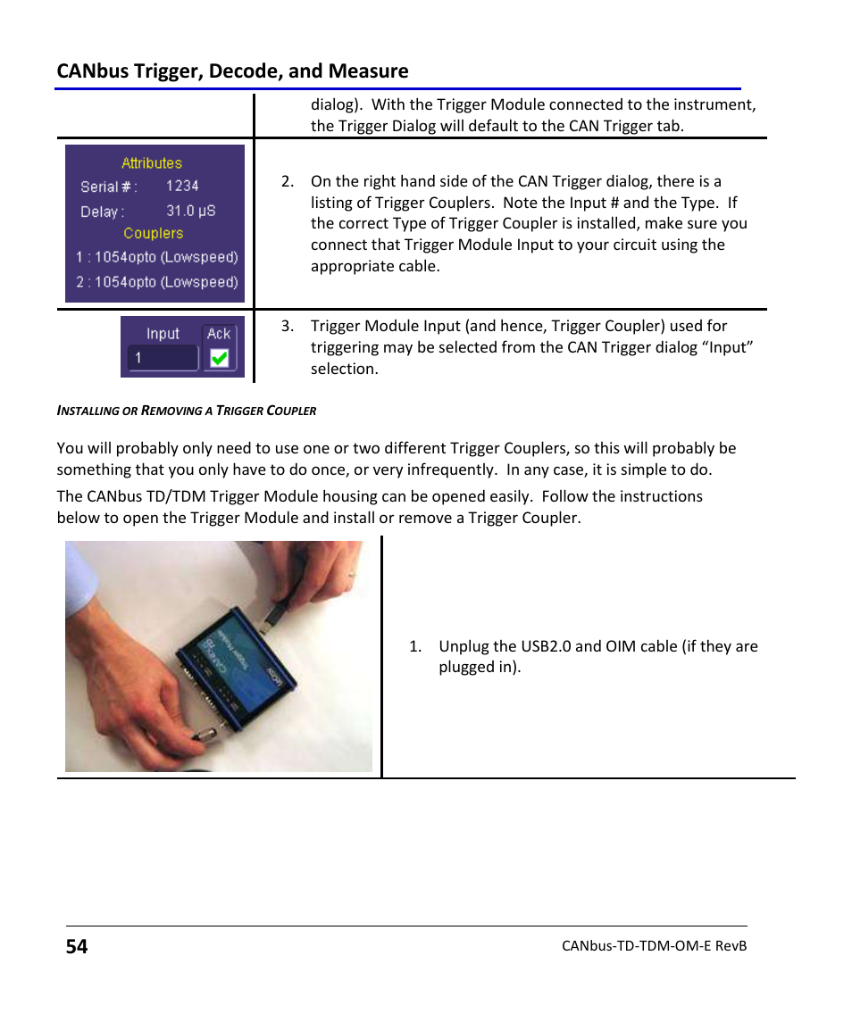 Canbus trigger, decode, and measure | Teledyne LeCroy CANbus TD and CANbus TDM - Operators Manual User Manual | Page 54 / 69